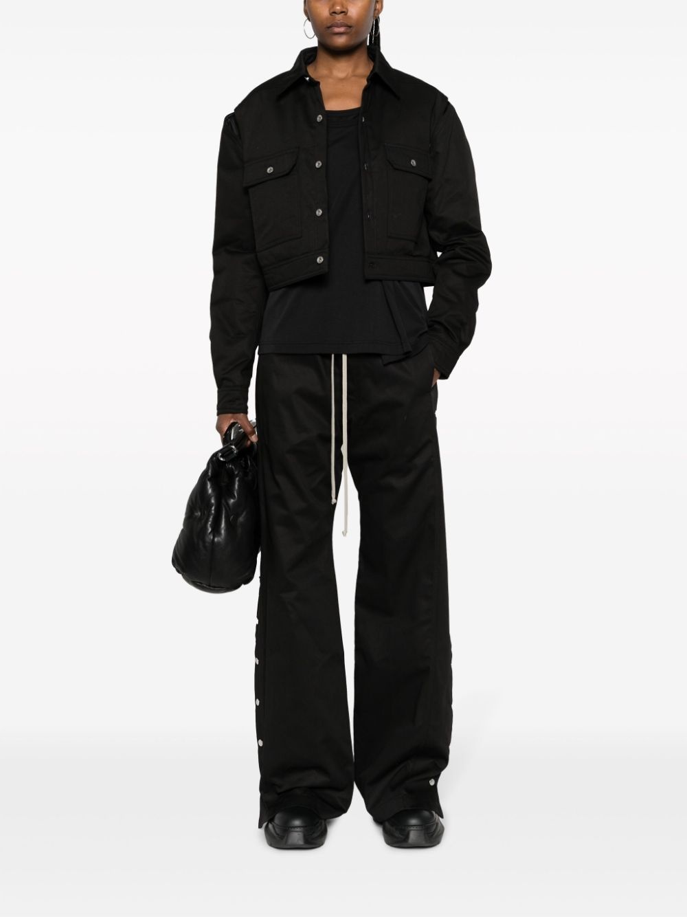 cut-out cropped jacket - 2