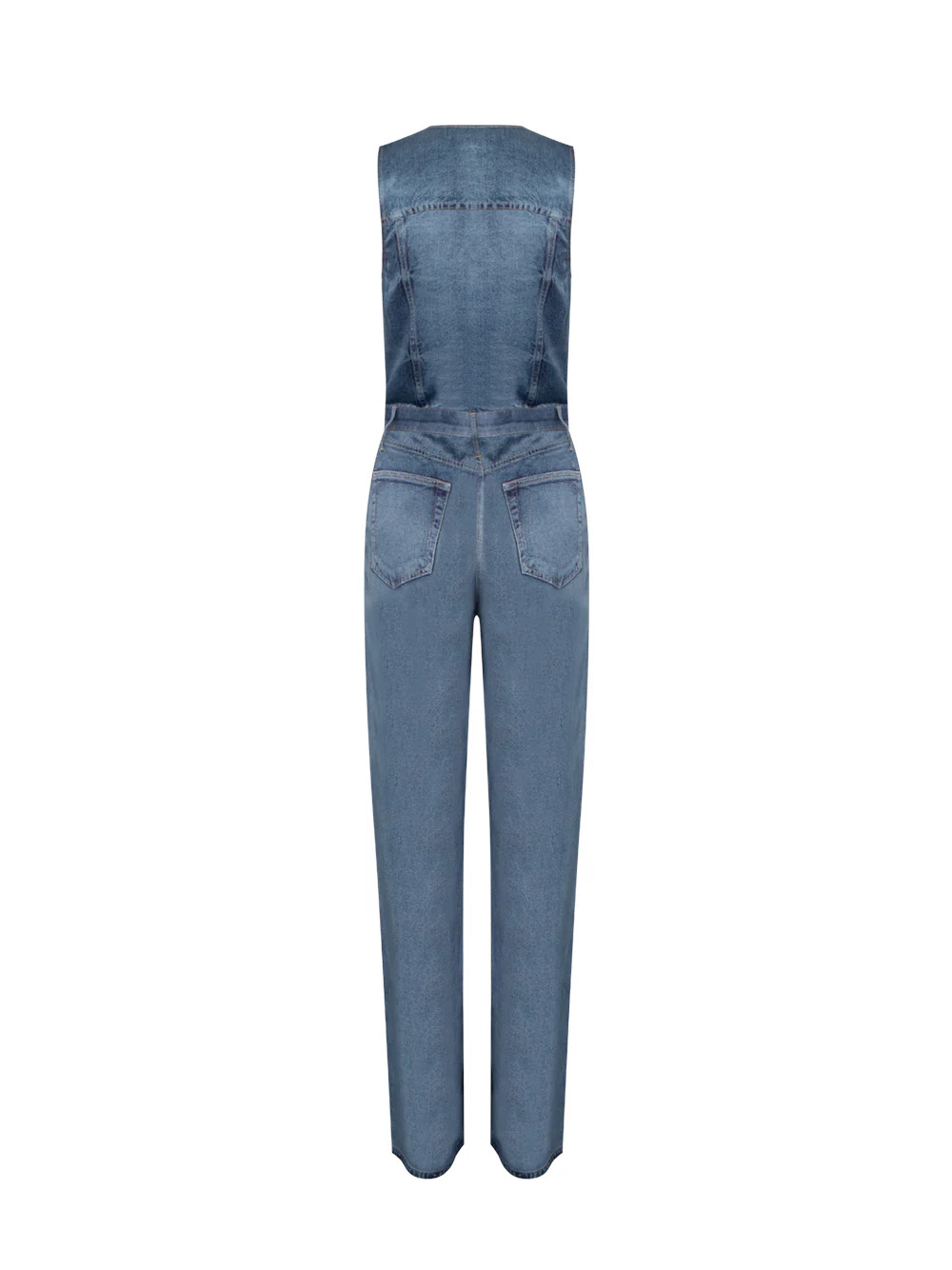 Miramar Satin Sleeveless Jumpsuit - 2