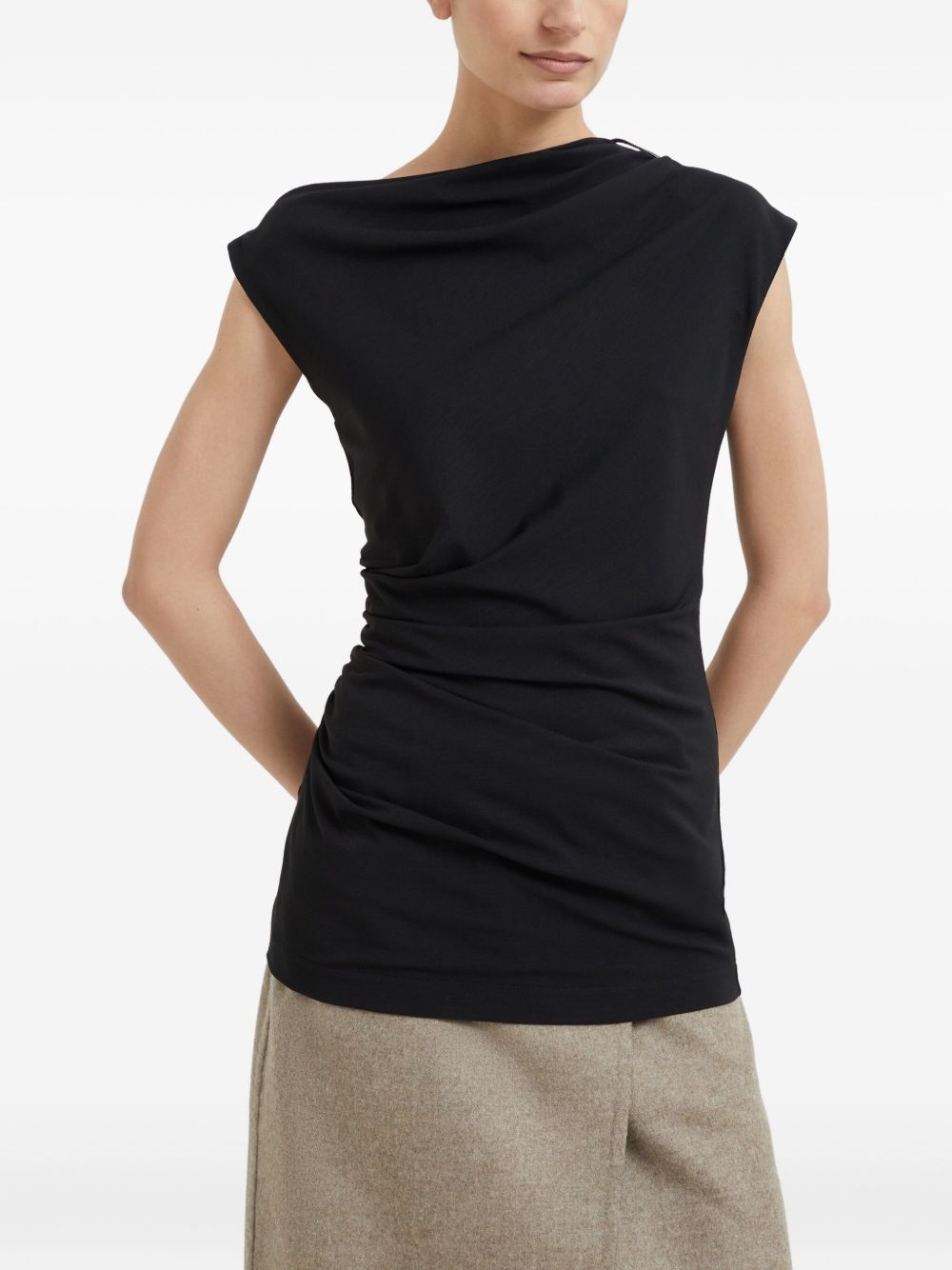 ruched-detail top - 3