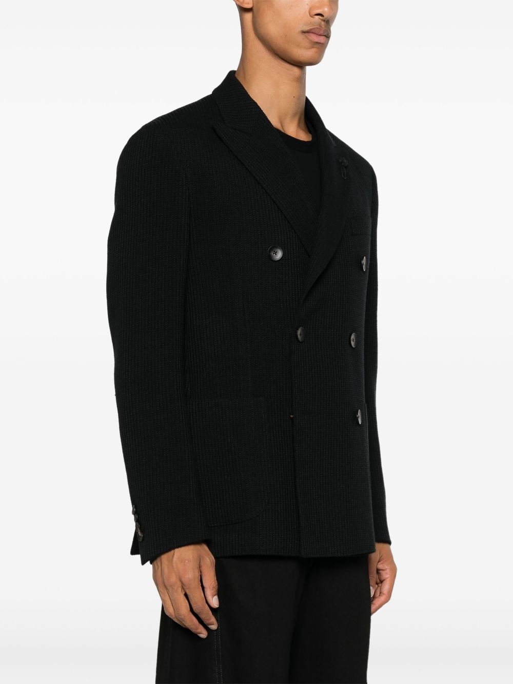brooch-detail blazer - 3