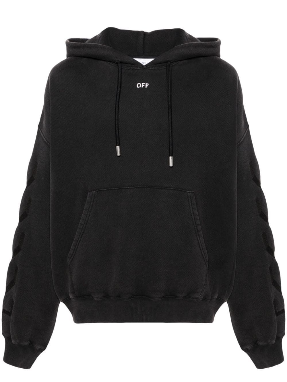 Off-White Men Logo Cotton Hoodie - 1