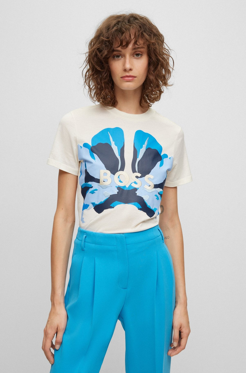 COTTON SLIM-FIT T-SHIRT WITH SEASONAL ARTWORK 2