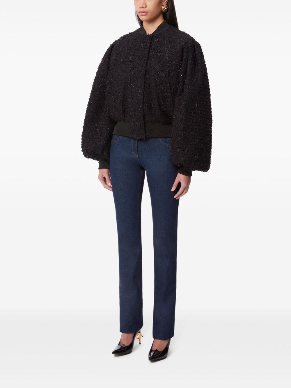 Cropped Bomber Jacket - 3