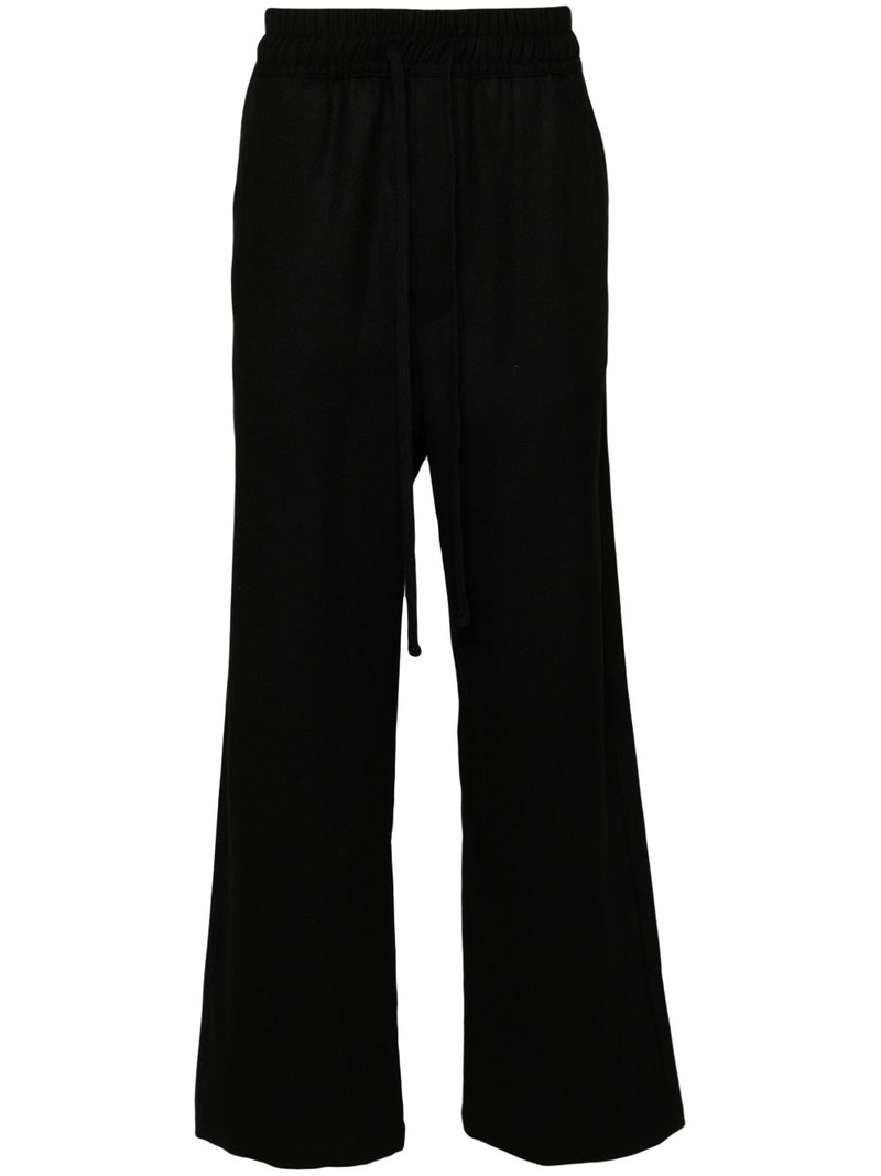 low-crotch drawstring track pants 1