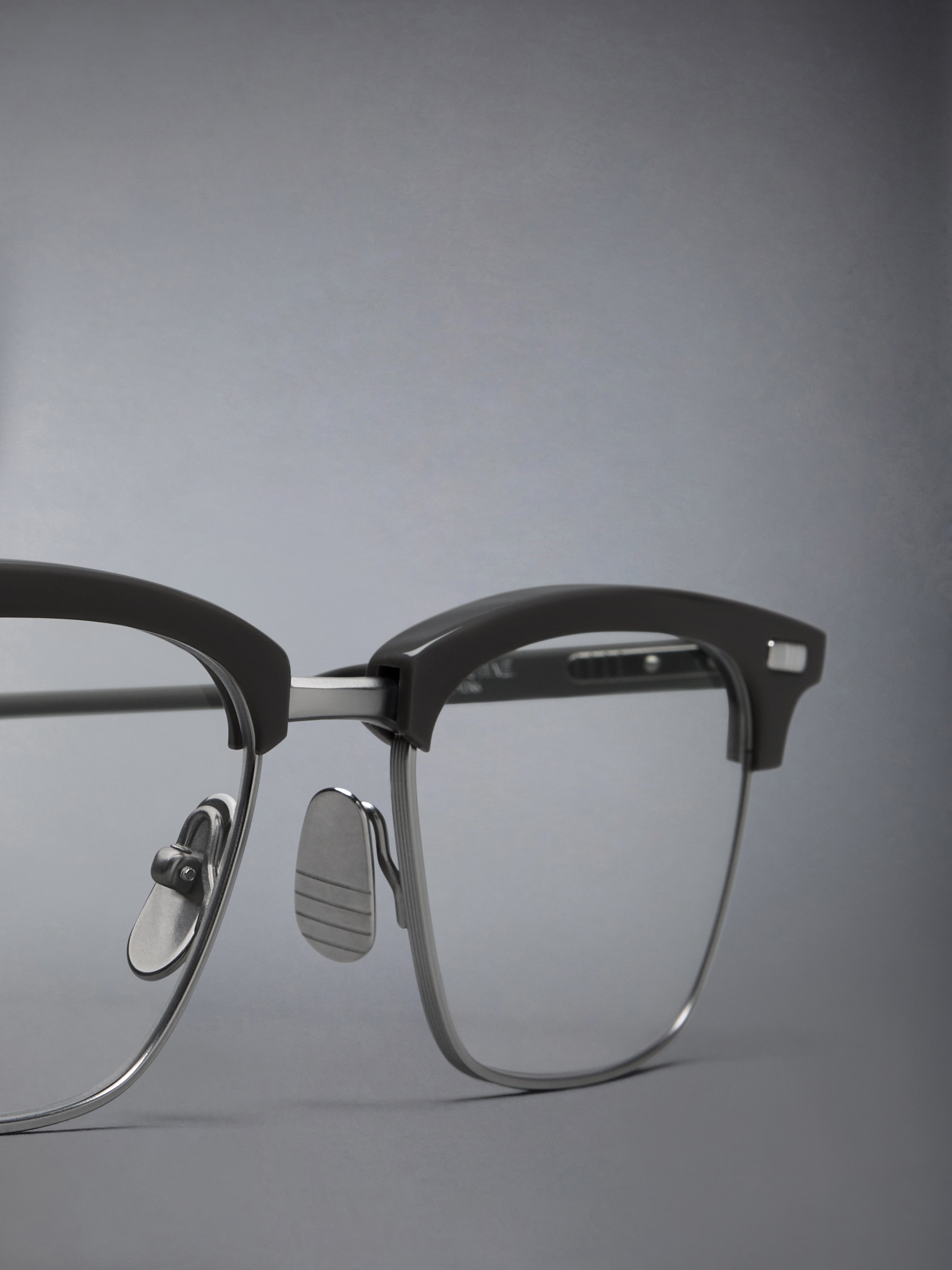 ACETATE AND TITANIUM RECTANGULAR EYEGLASSES - 3