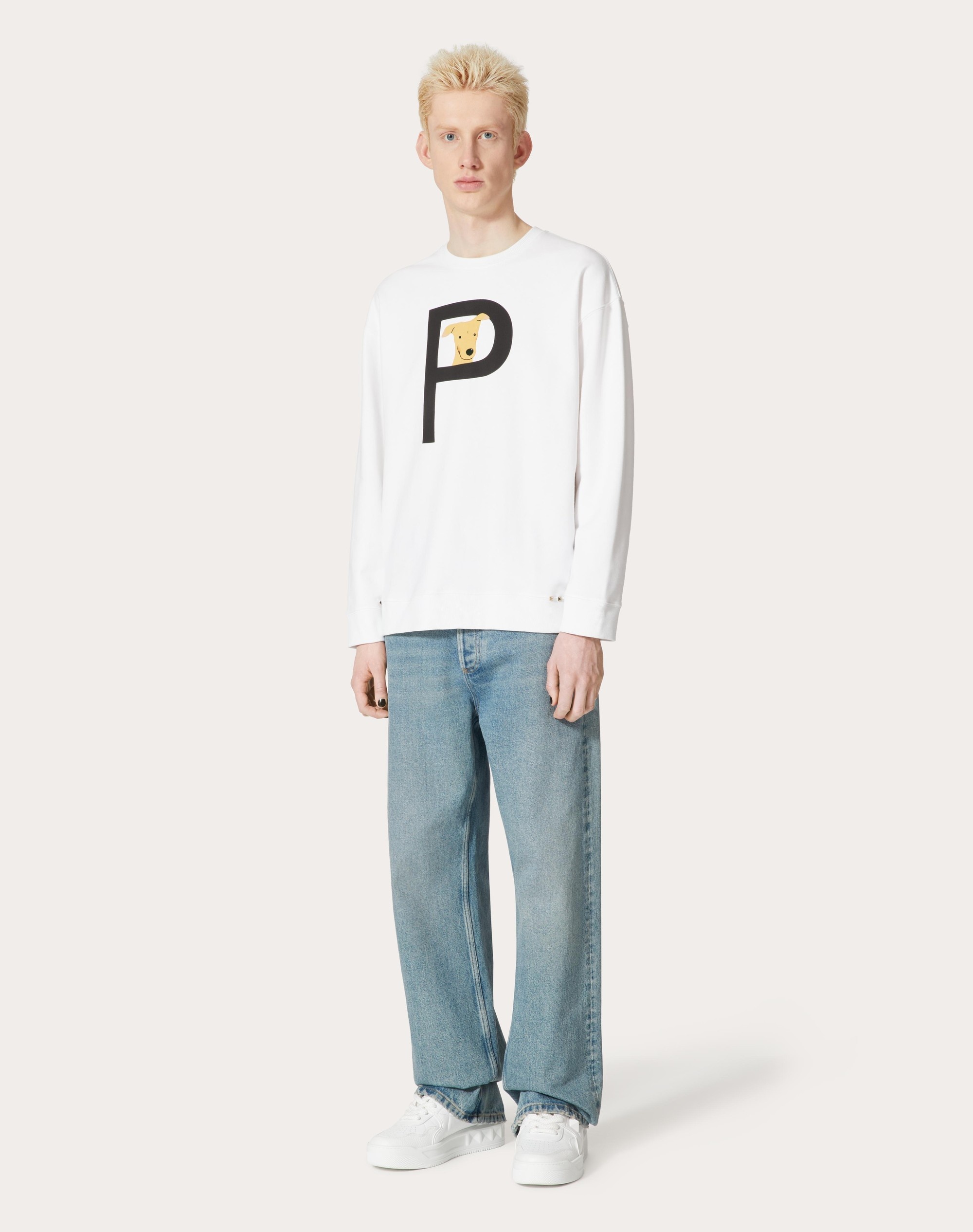 VALENTINO GARAVANI ROCKSTUD PET CUSTOMISABLE UNISEX CREWNECK SWEATSHIRT - 3