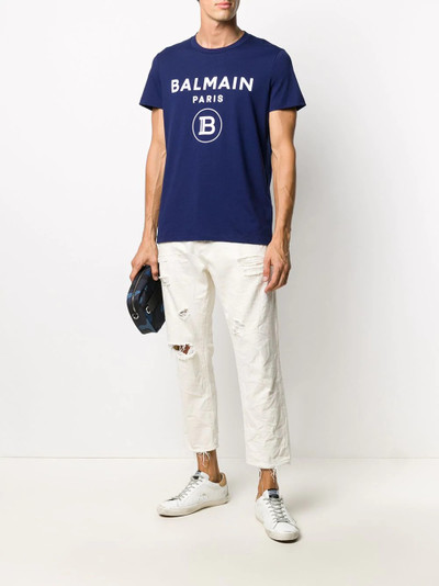 Balmain logo print T-shirt outlook