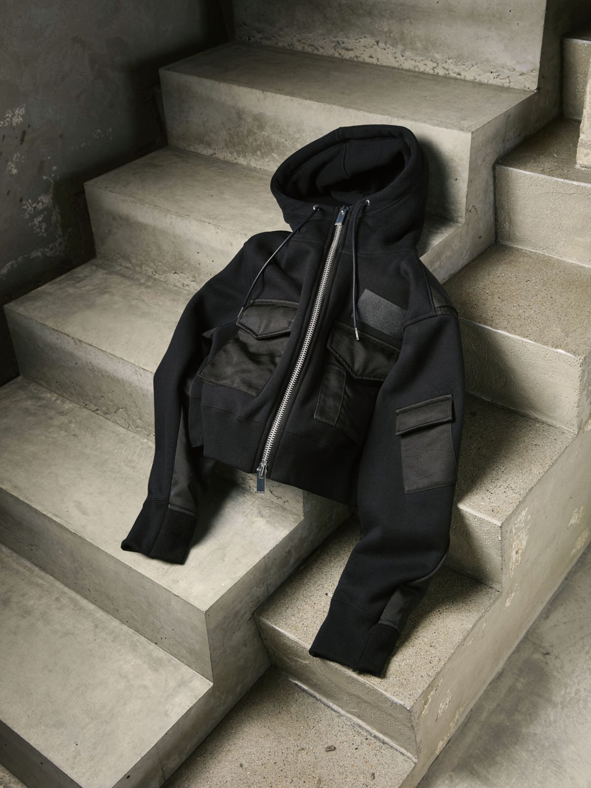 sacai x SPIEWAK Cotton Jersey Hoodie - 2