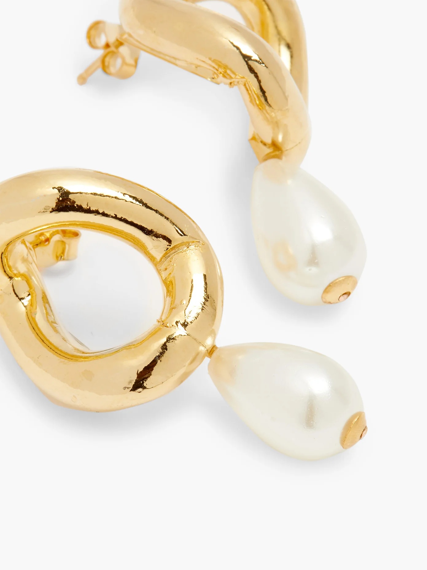 Canasta pearl-embellished drop earrings - 3