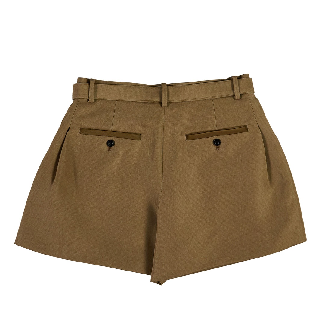 Double-Faced Silk Cotton Shorts - 2