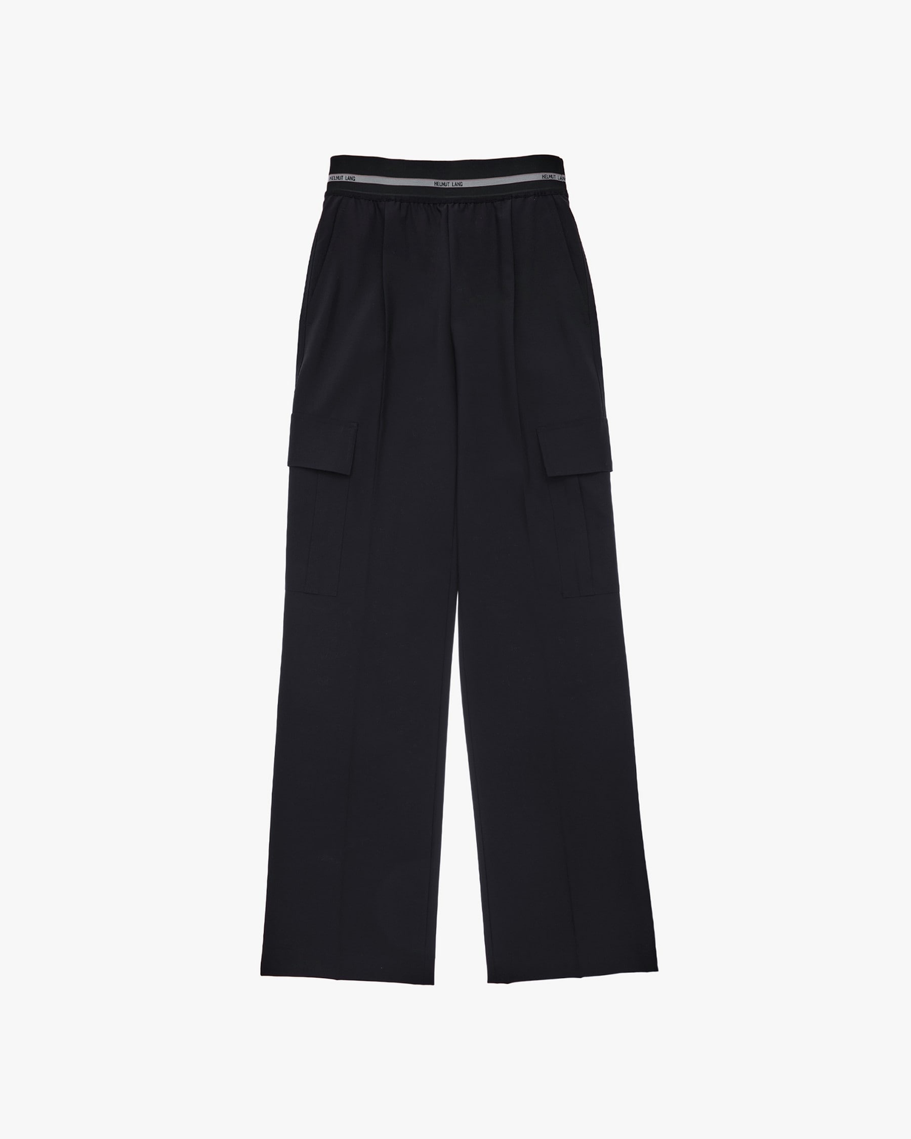 PULL-ON STRETCH WOOL CARGO PANT - 1