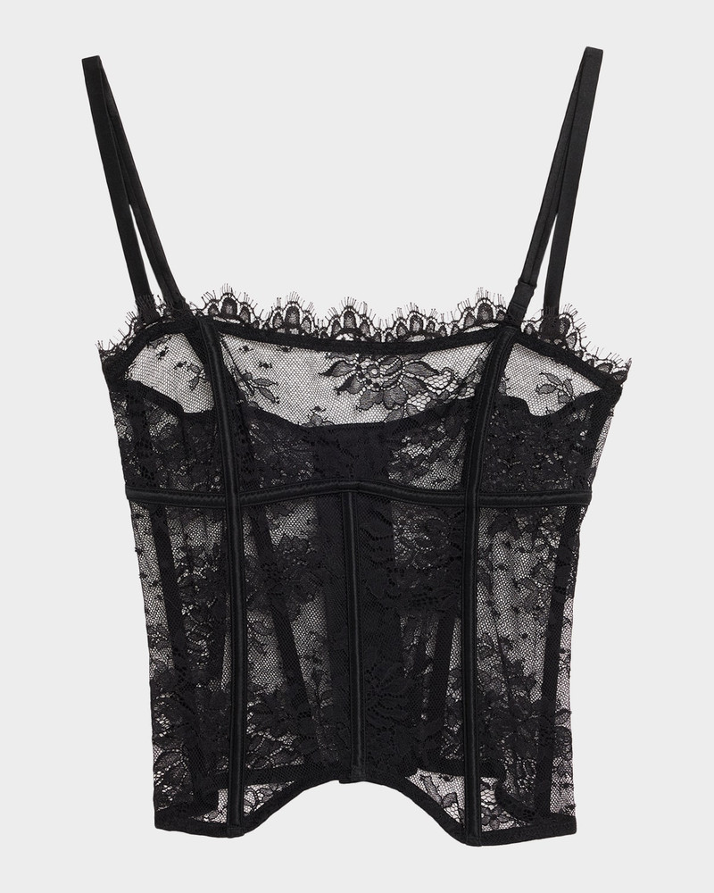 Jolie Strapless Scalloped Lace Bustier 1