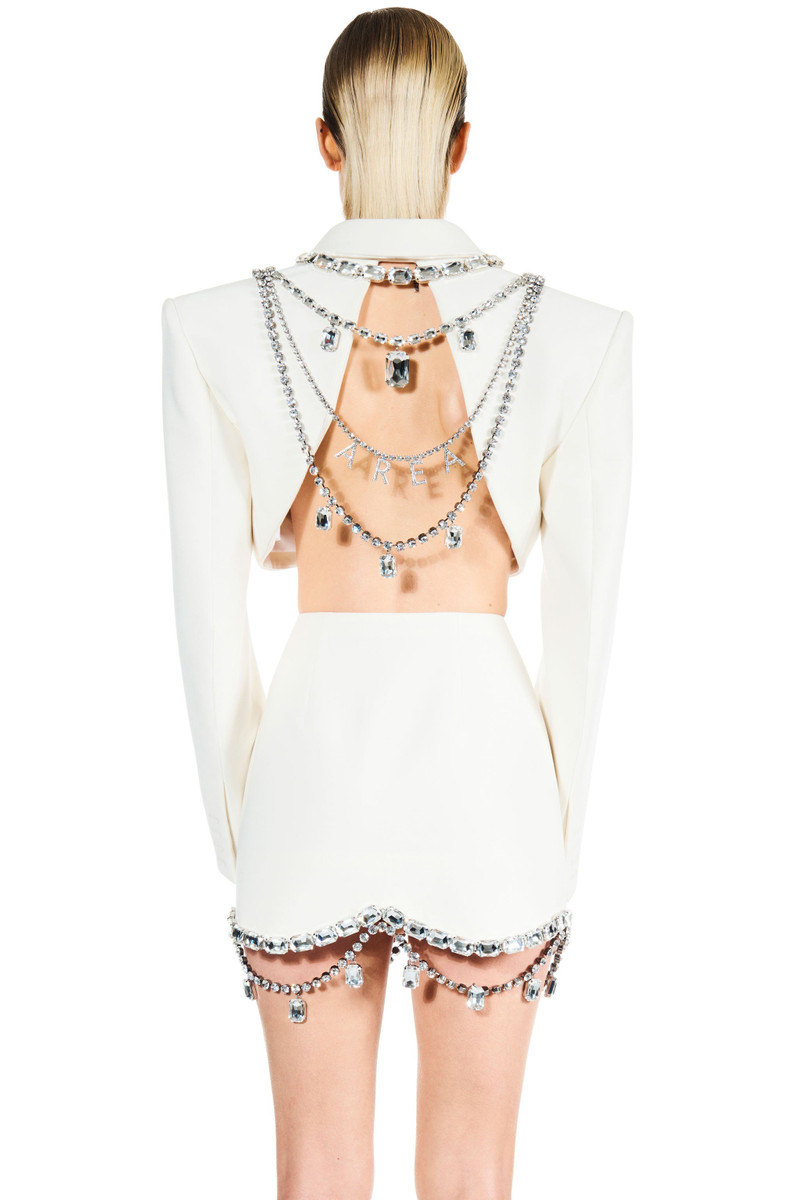 AREA 'AREA' NAMEPLATE OPEN BACK BLAZER outlook