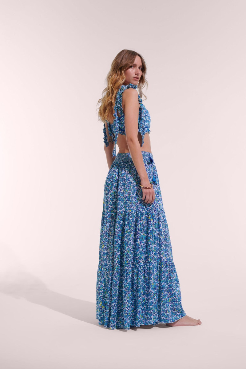 Poupette St Barth Pant Soledad - Blue Net outlook