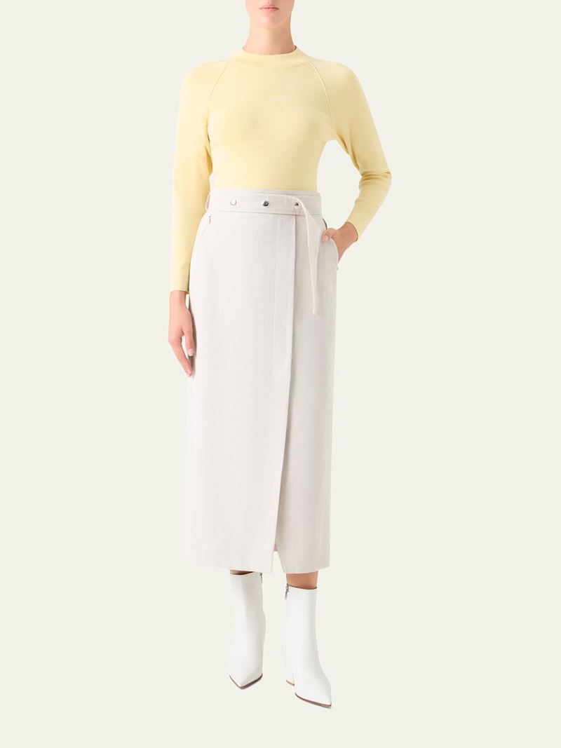 AKRIS Mock-Neck Cashmere-Silk Raglan-Sleeve Sweater outlook