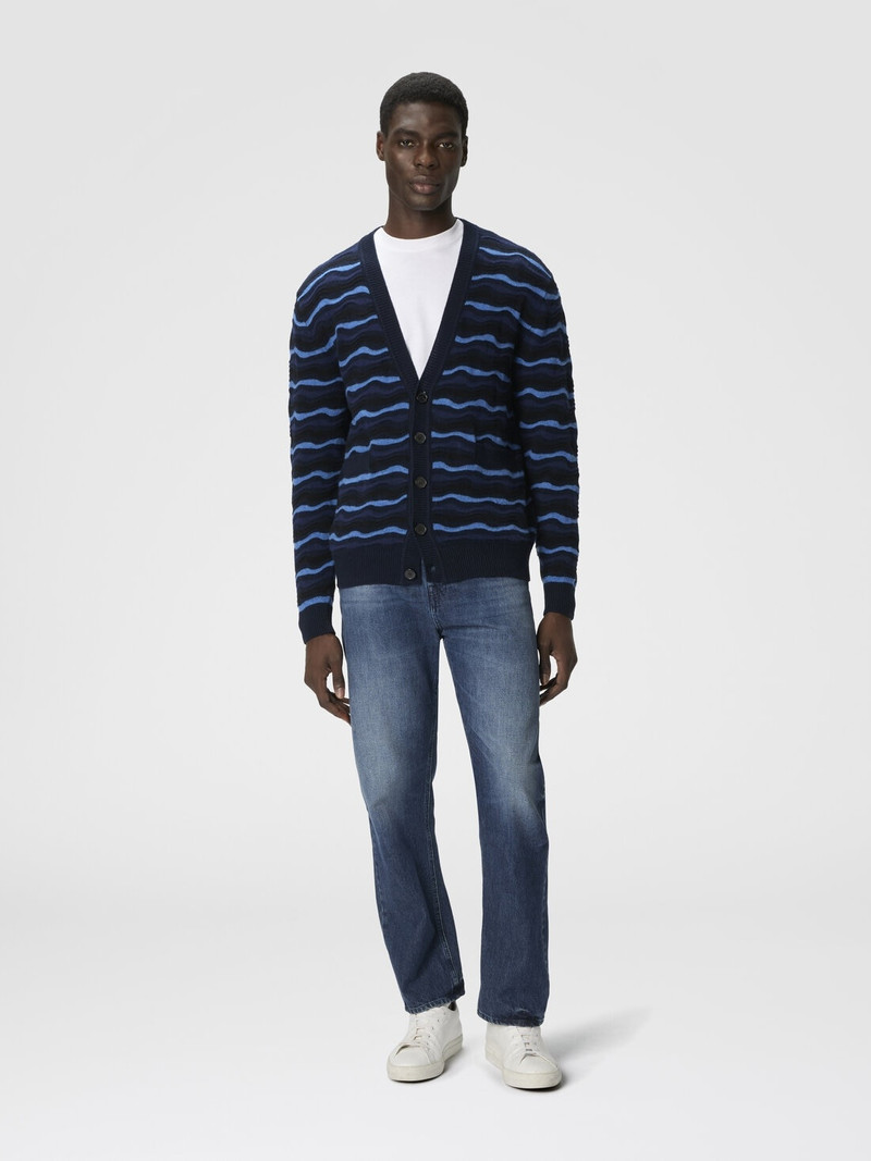 Missoni Cardigan in Pure Wool with Wave Stitch outlook