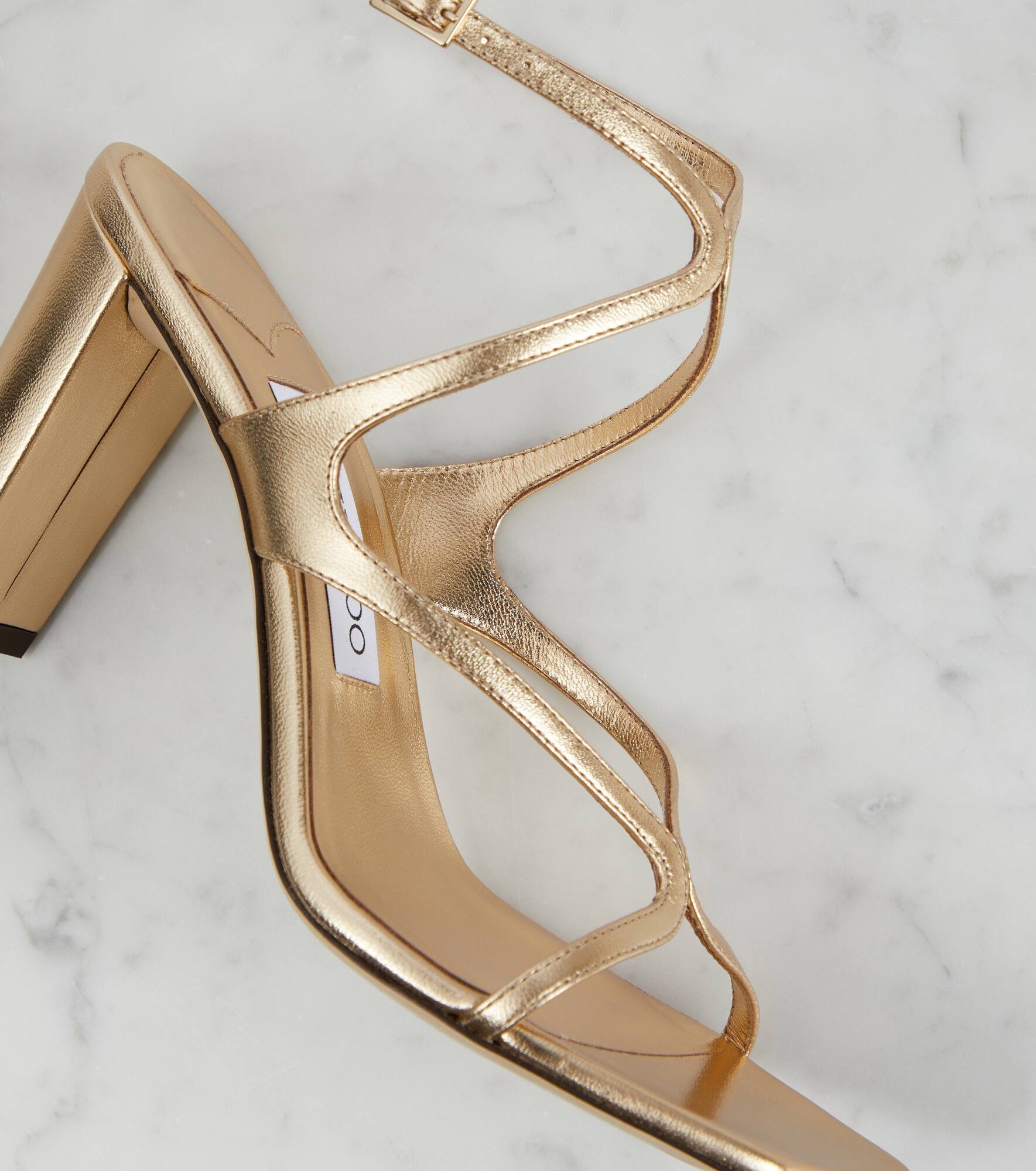 Azie 85 metallic leather sandals - 6