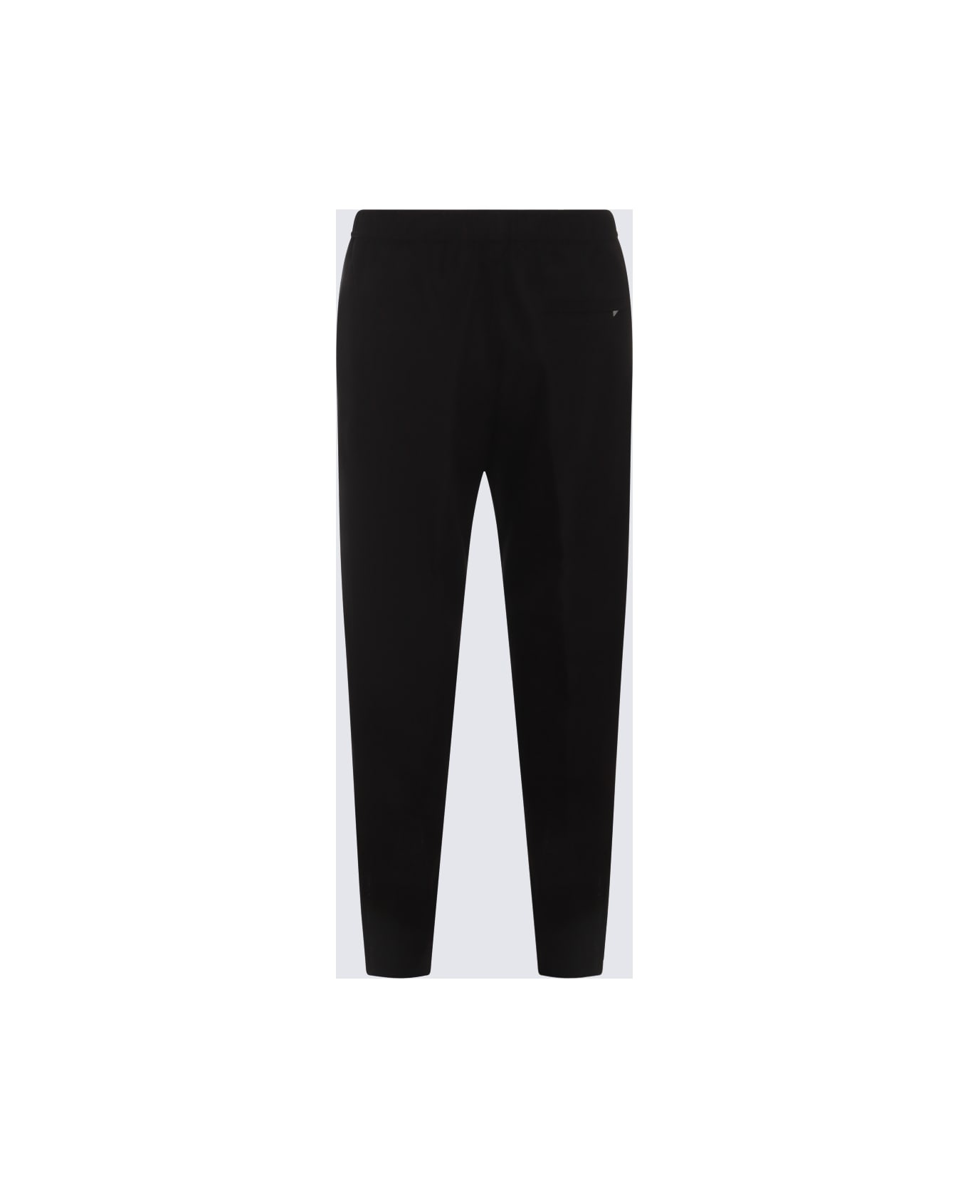 Black Linen Blend Trousers - 2