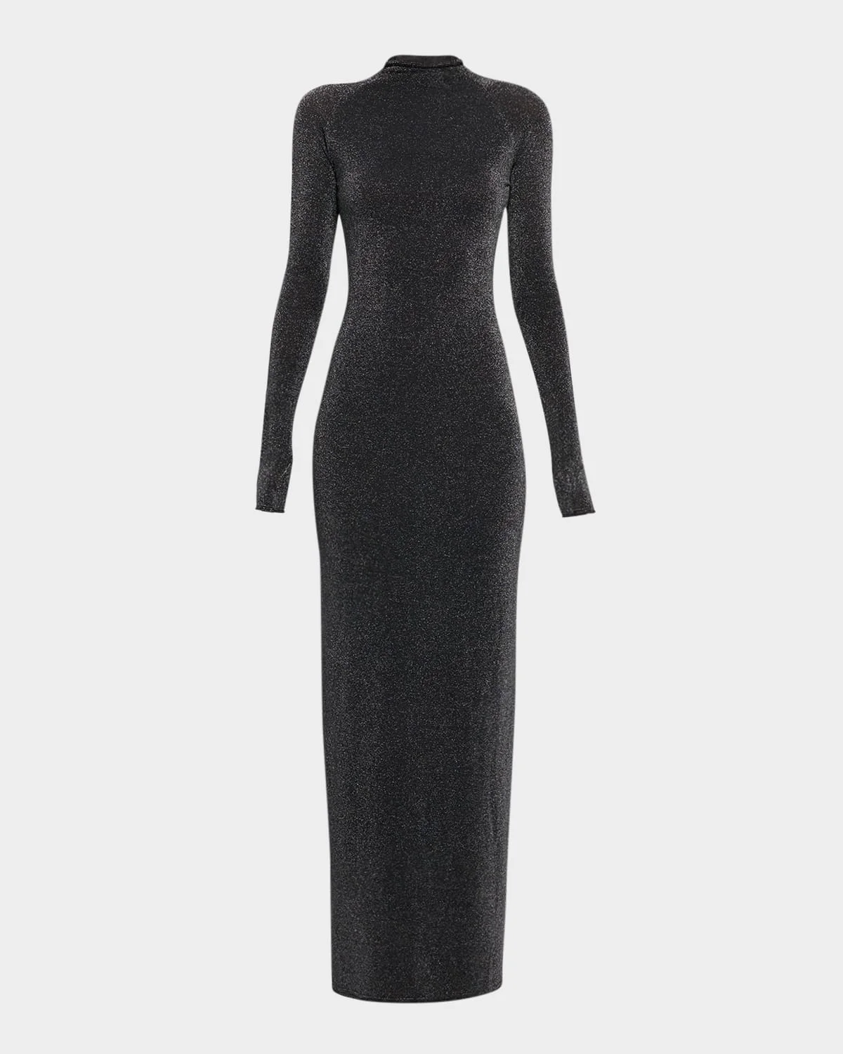 Chiano Long-Sleeve Sparkly Knit Dress - 1