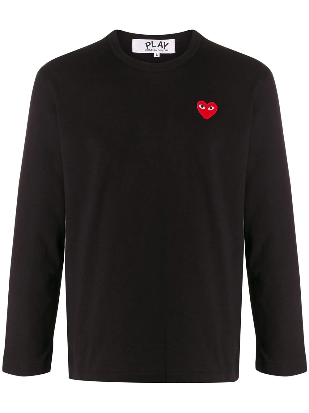 embroidered heart T-shirt - 1