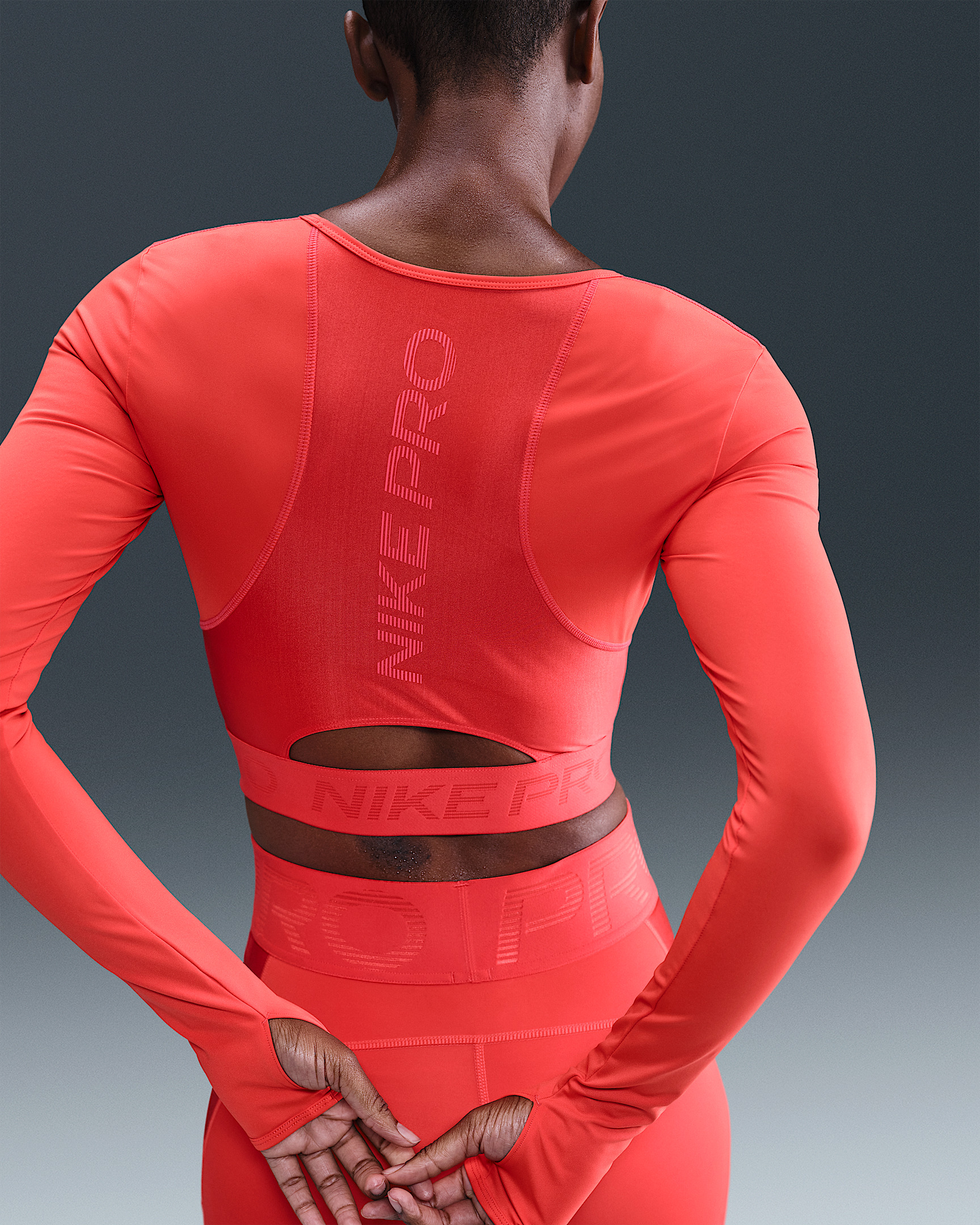 ナイキ Nike Pro Dri-fit Cropped Long-sleeve Top レディース シャツ トップス Light Crimson/E Nike Nike Pro Women's Dri-FIT Cropped Long-Sleeve Top