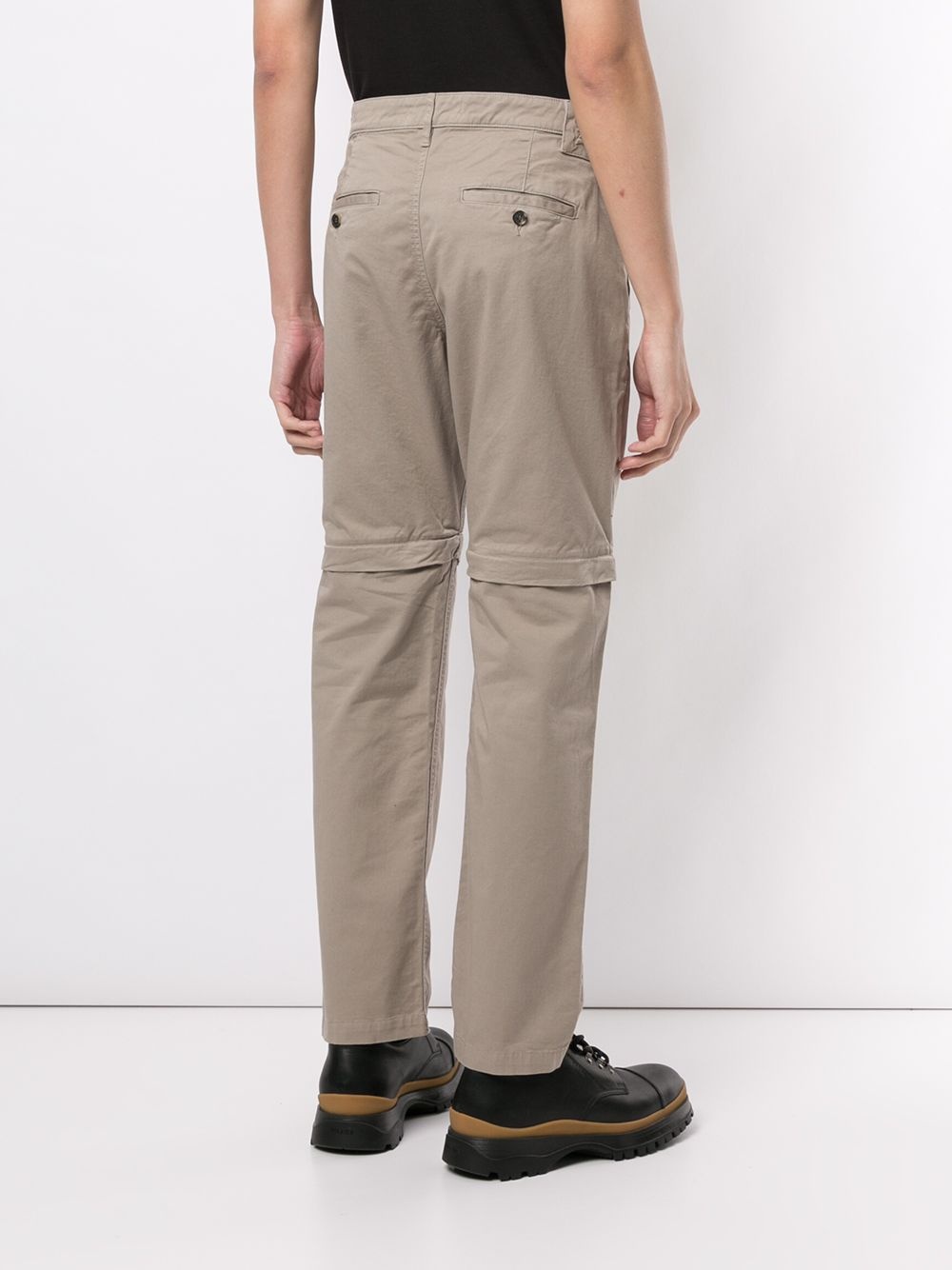 zip-off detail trousers - 4