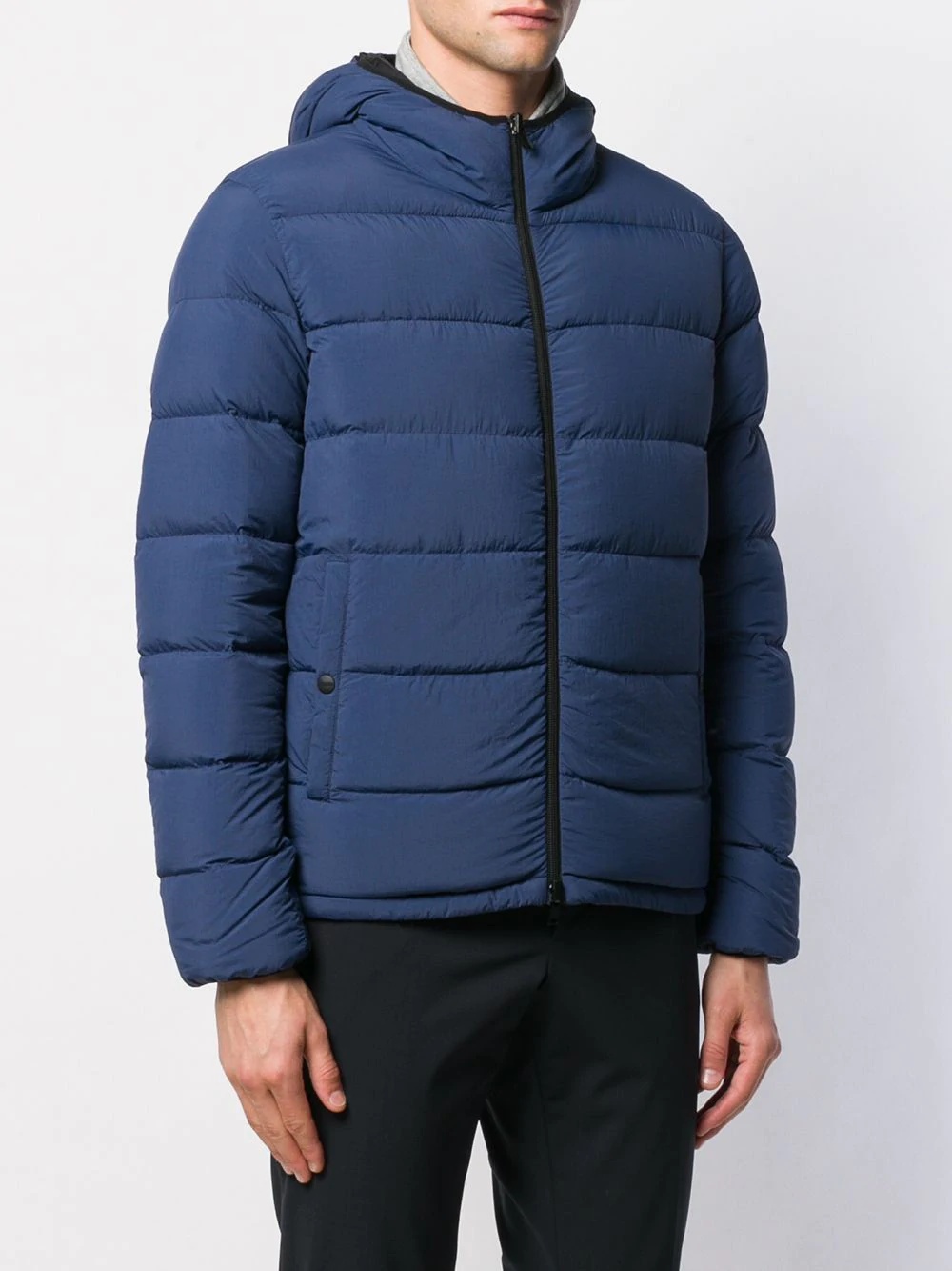 hooded zipped padded jacket - 3