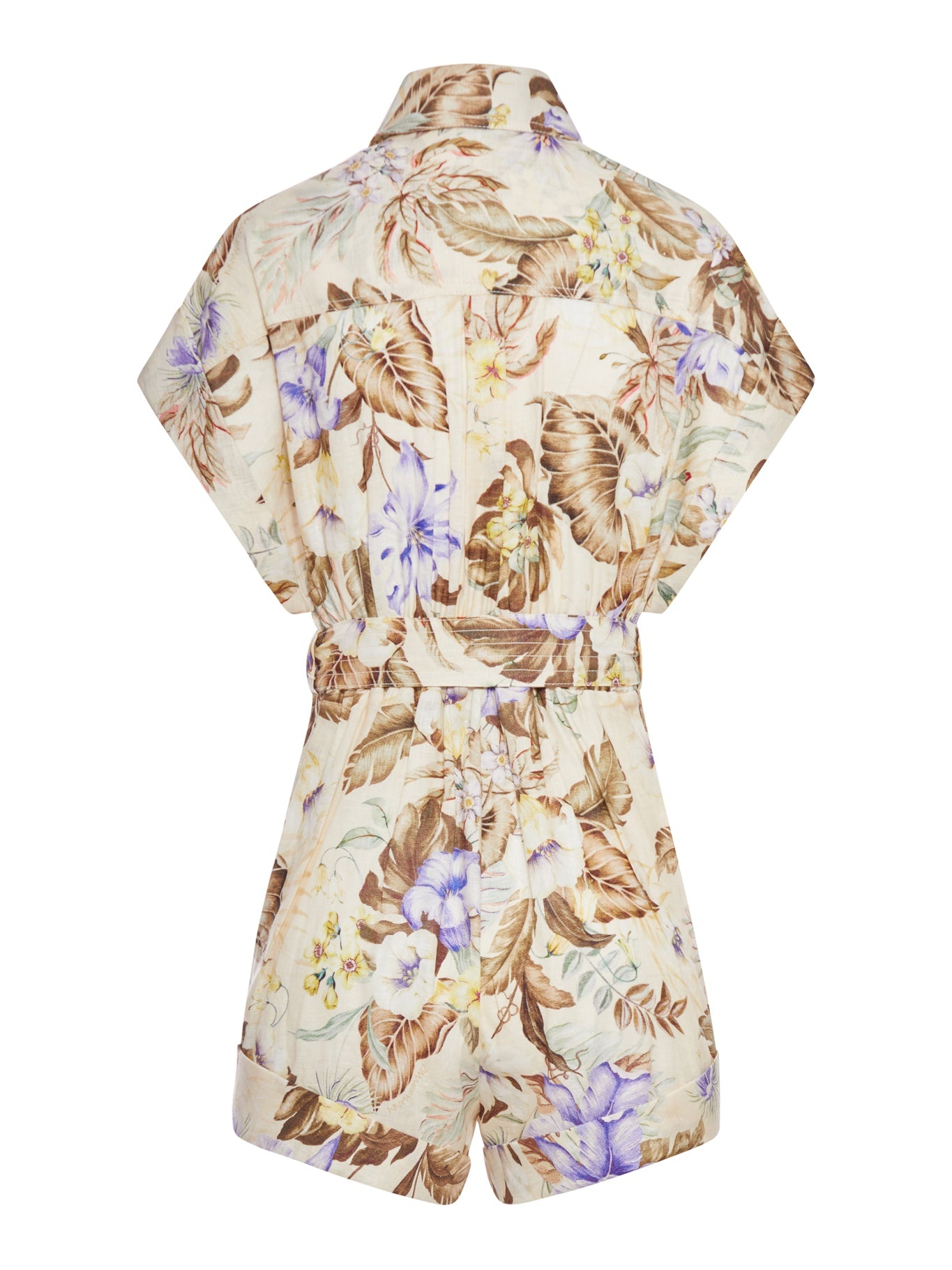 FLOWERED LINEN JUMPSUIT - 2