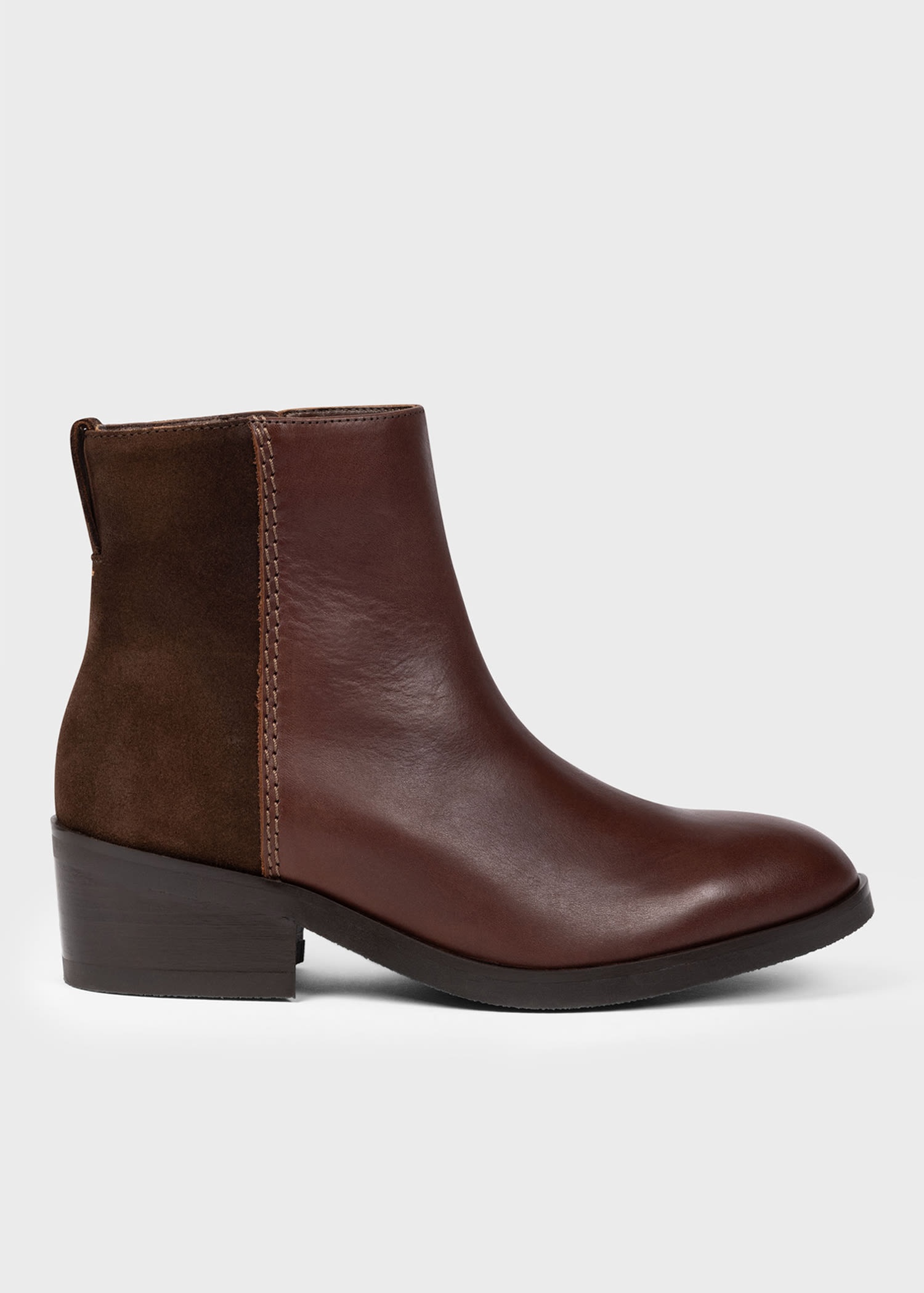 Leather and Suede 'Bianca' Ankle Boots - 1