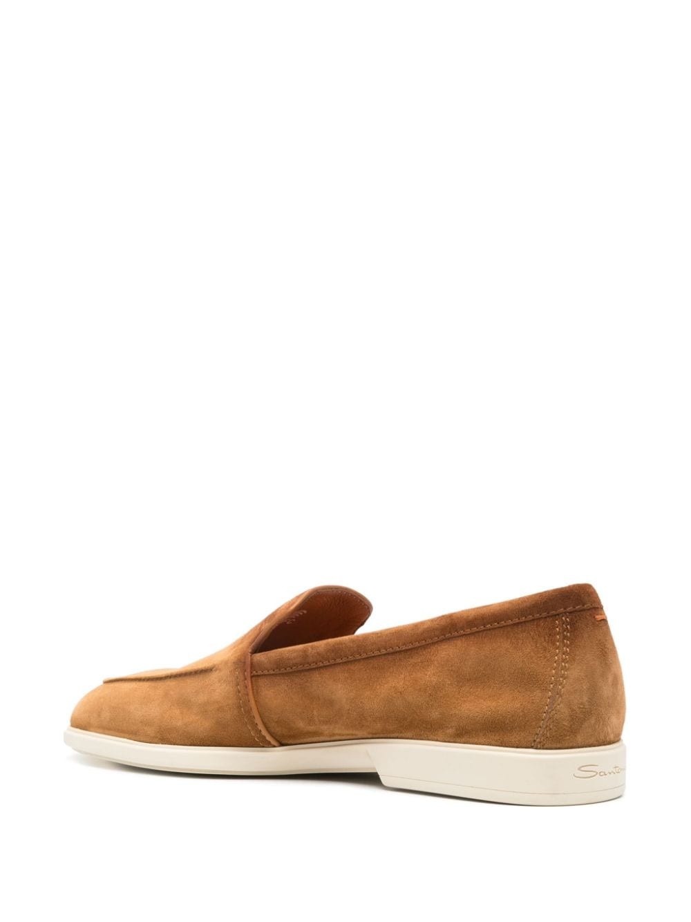 almond suede loafers - 3