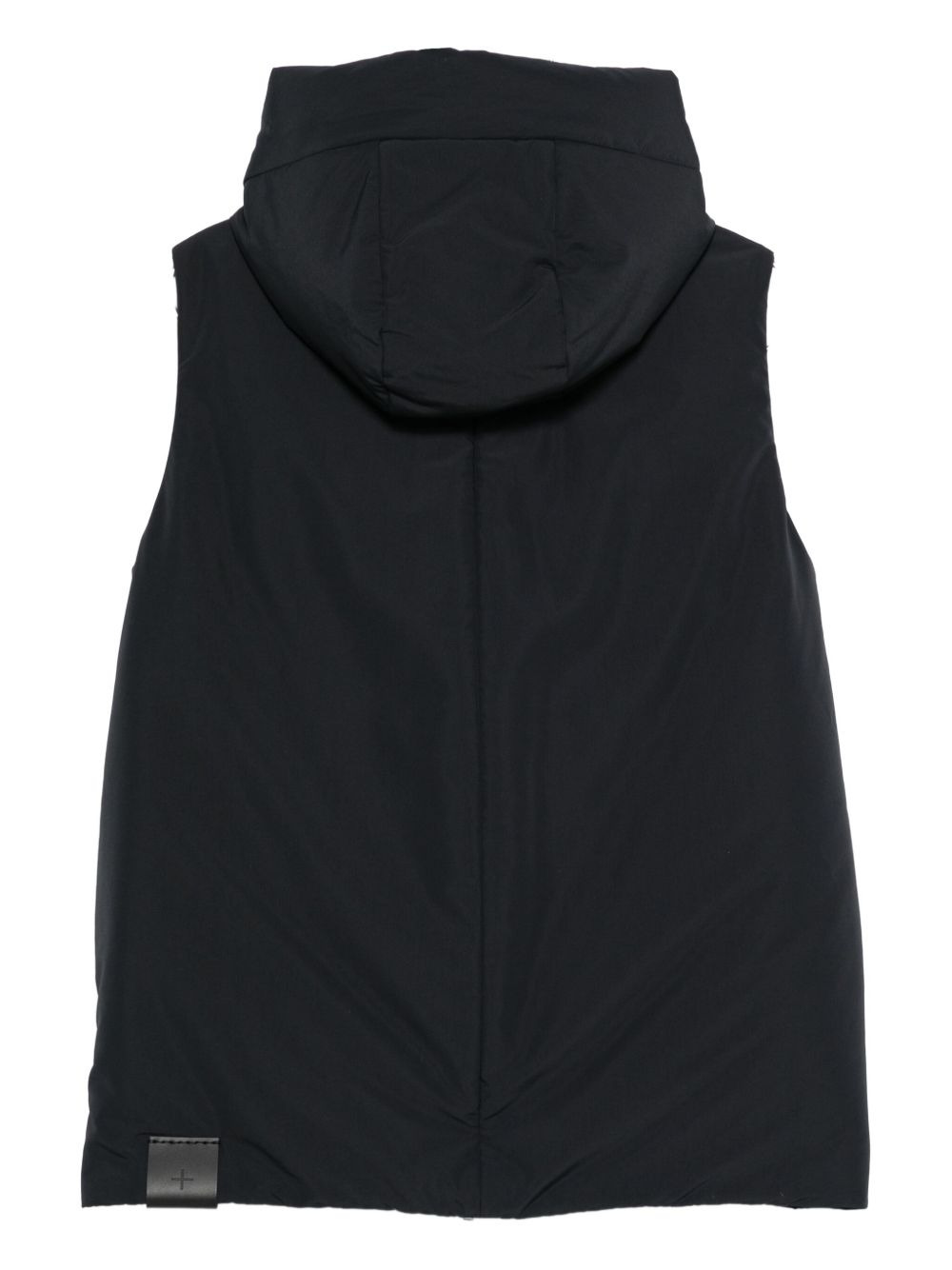 hooded zip-front vest - 2