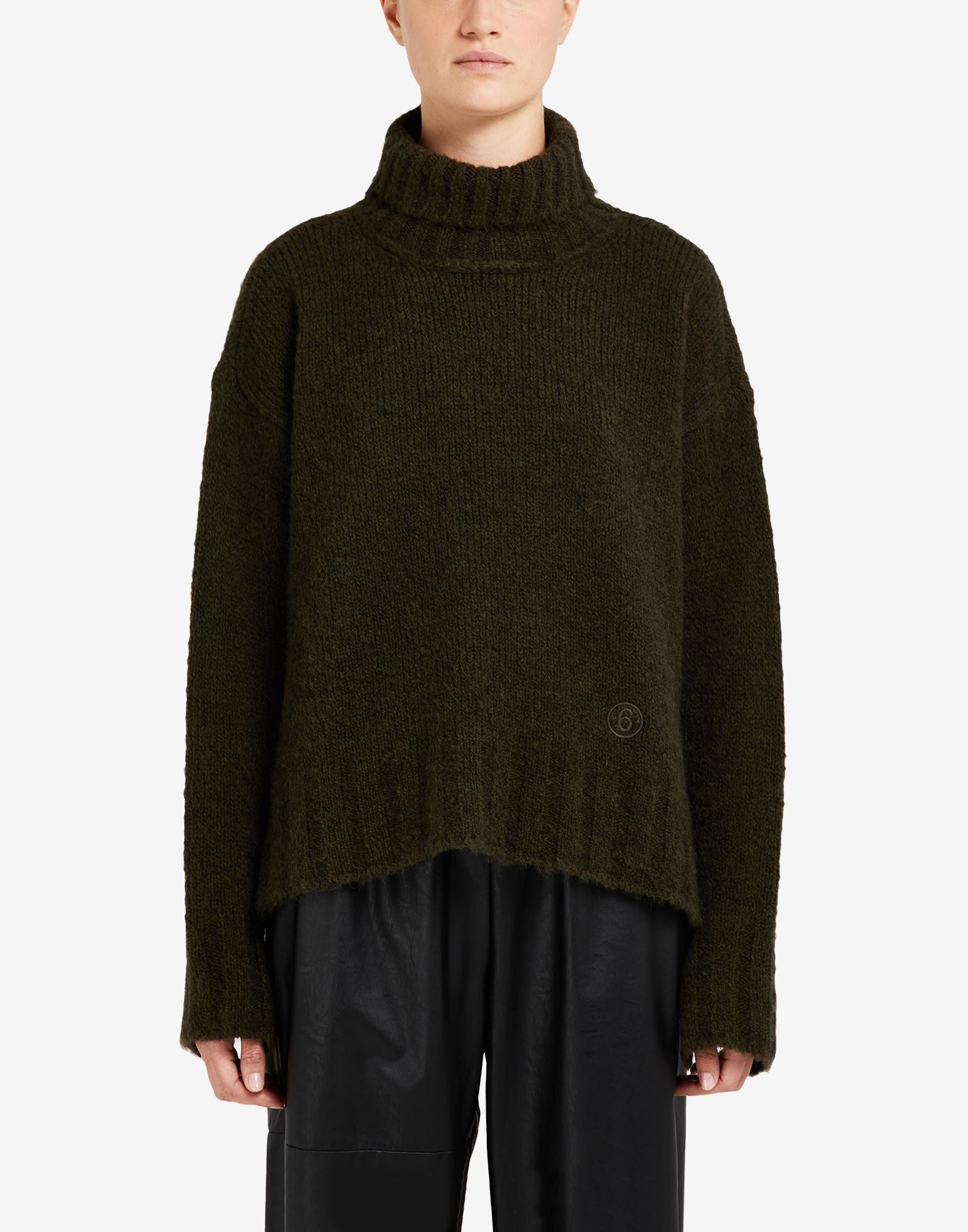 Hairy knit roll-neck sweater - 5