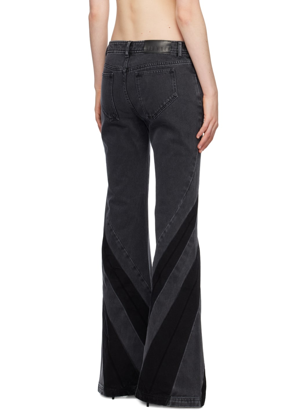 Black Striped Jeans - 3