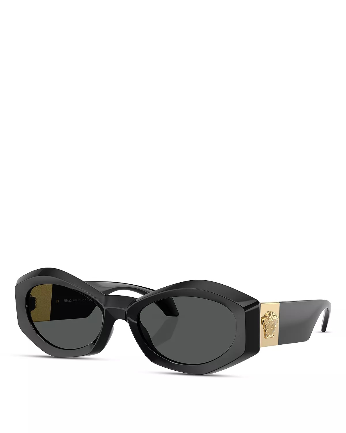 Medusa Plaque Oval Sunglasses, 54mm - 1