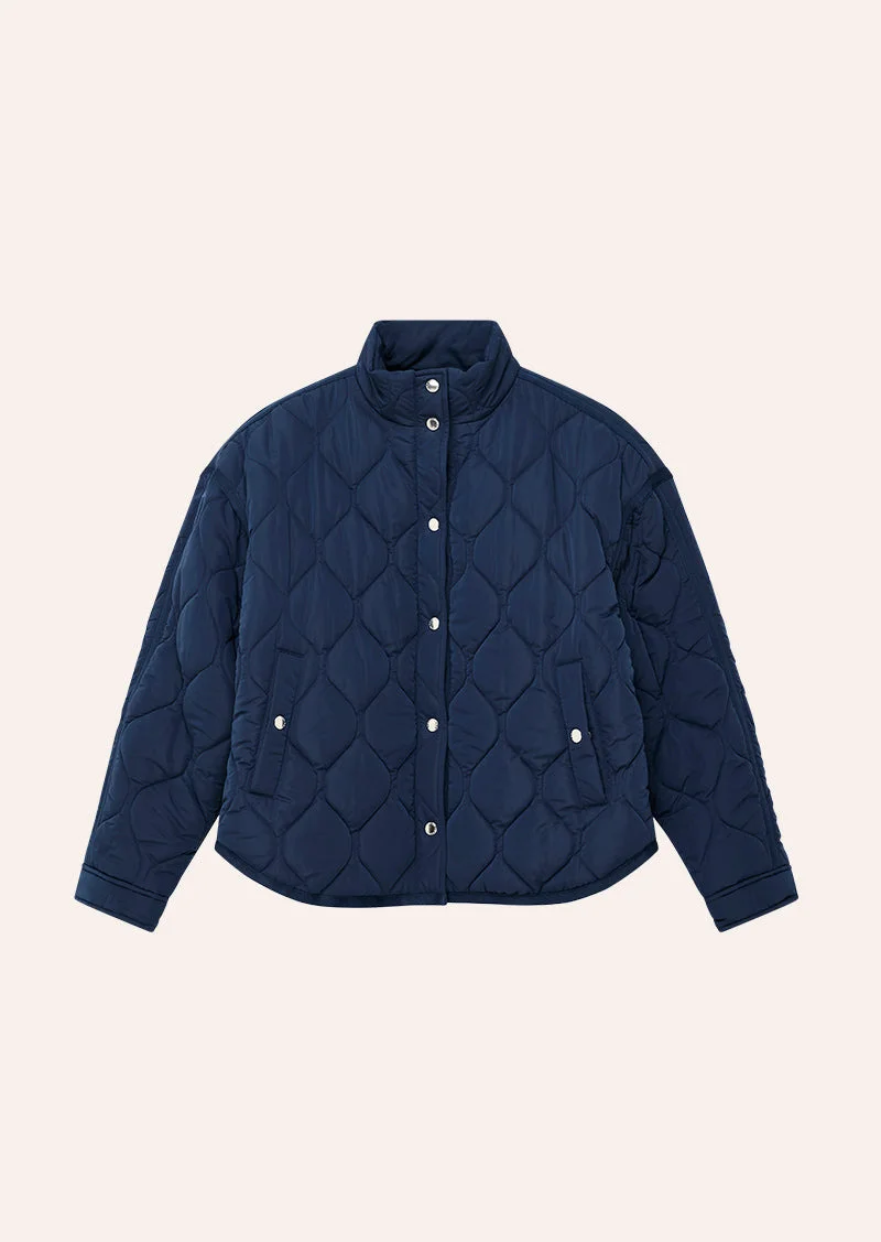SURGE QUILT JACKET IN DARK NAVY - 1