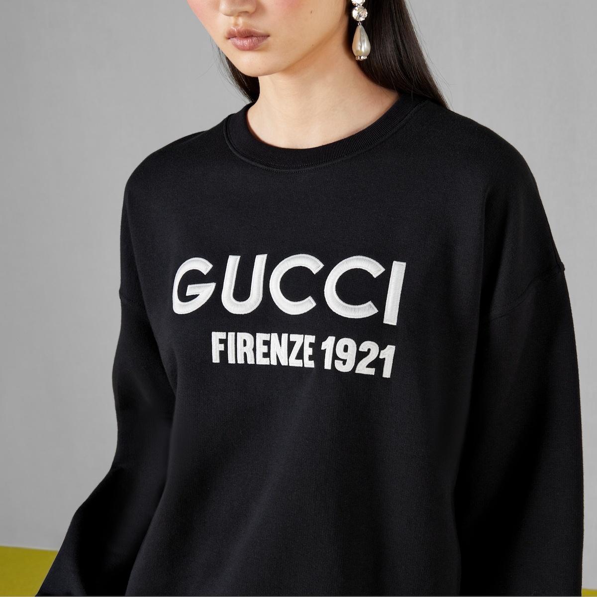 Cotton sweatshirt with embroidery - 3