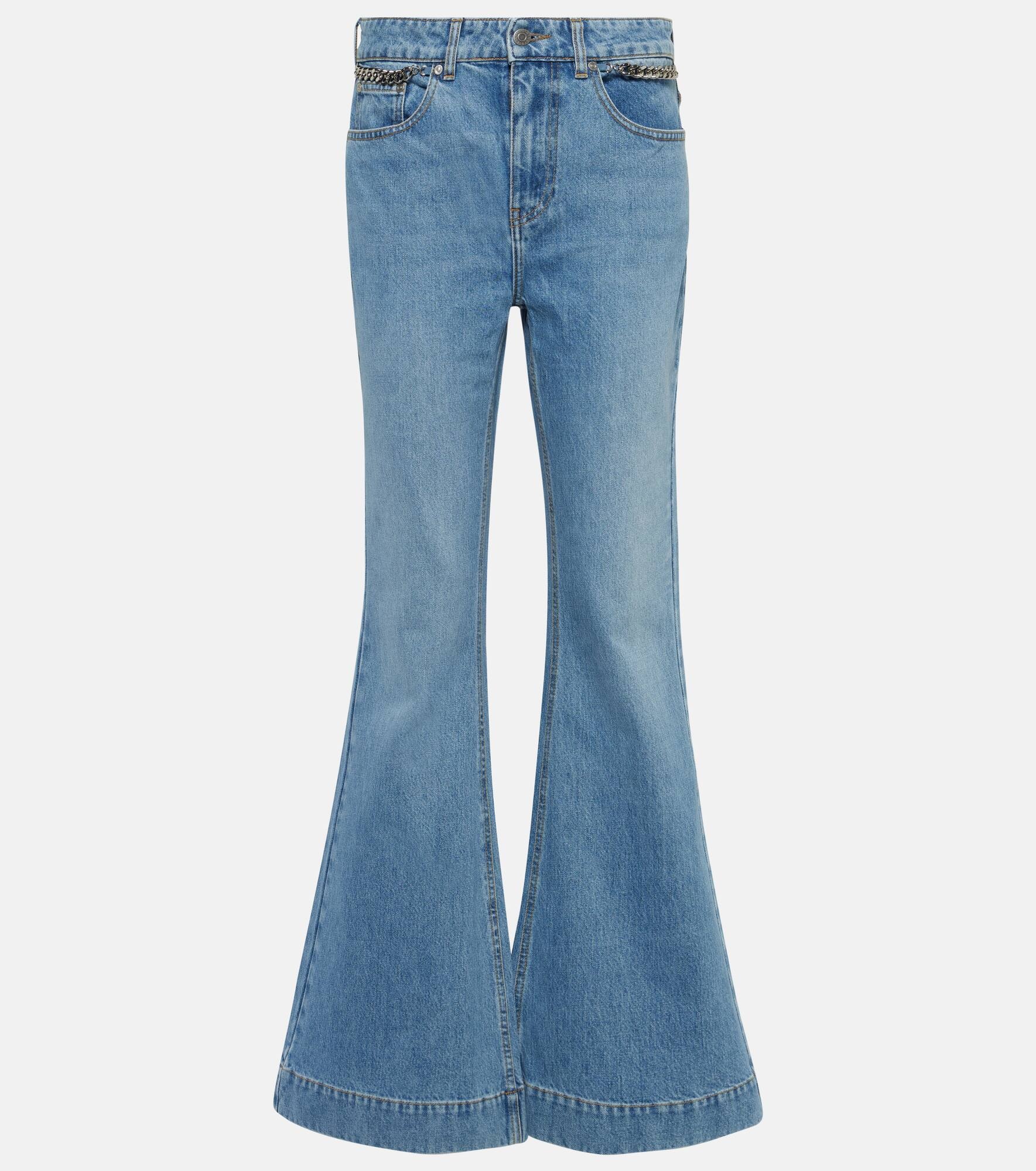 High-rise flared jeans - 1