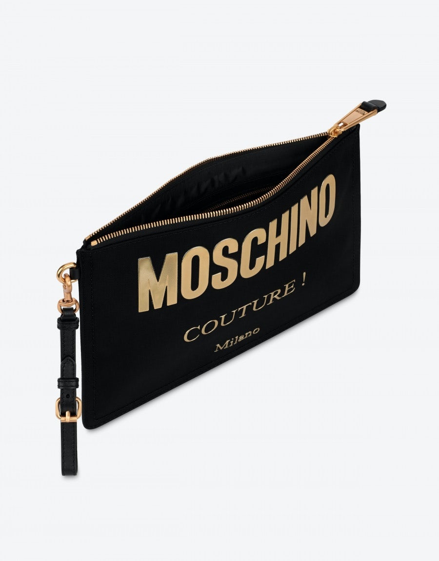 MOSCHINO COUTURE CORDURA NYLON CLUTCH - 3