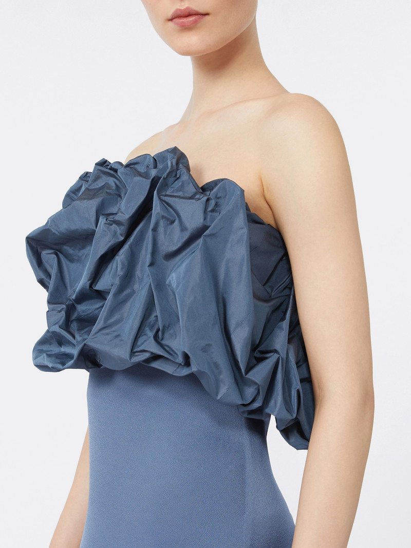OPEROSO Satin and taffeta bustier dress - AVIO 5