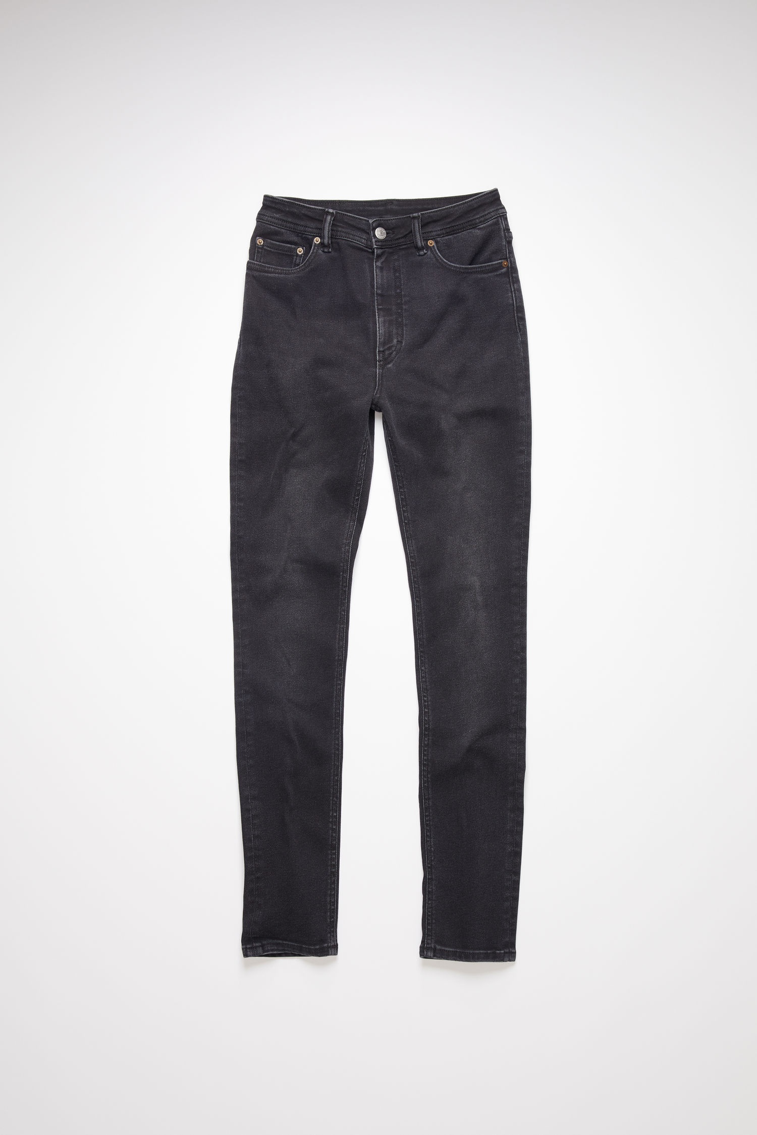 Skinny fit jeans - Used black - 5