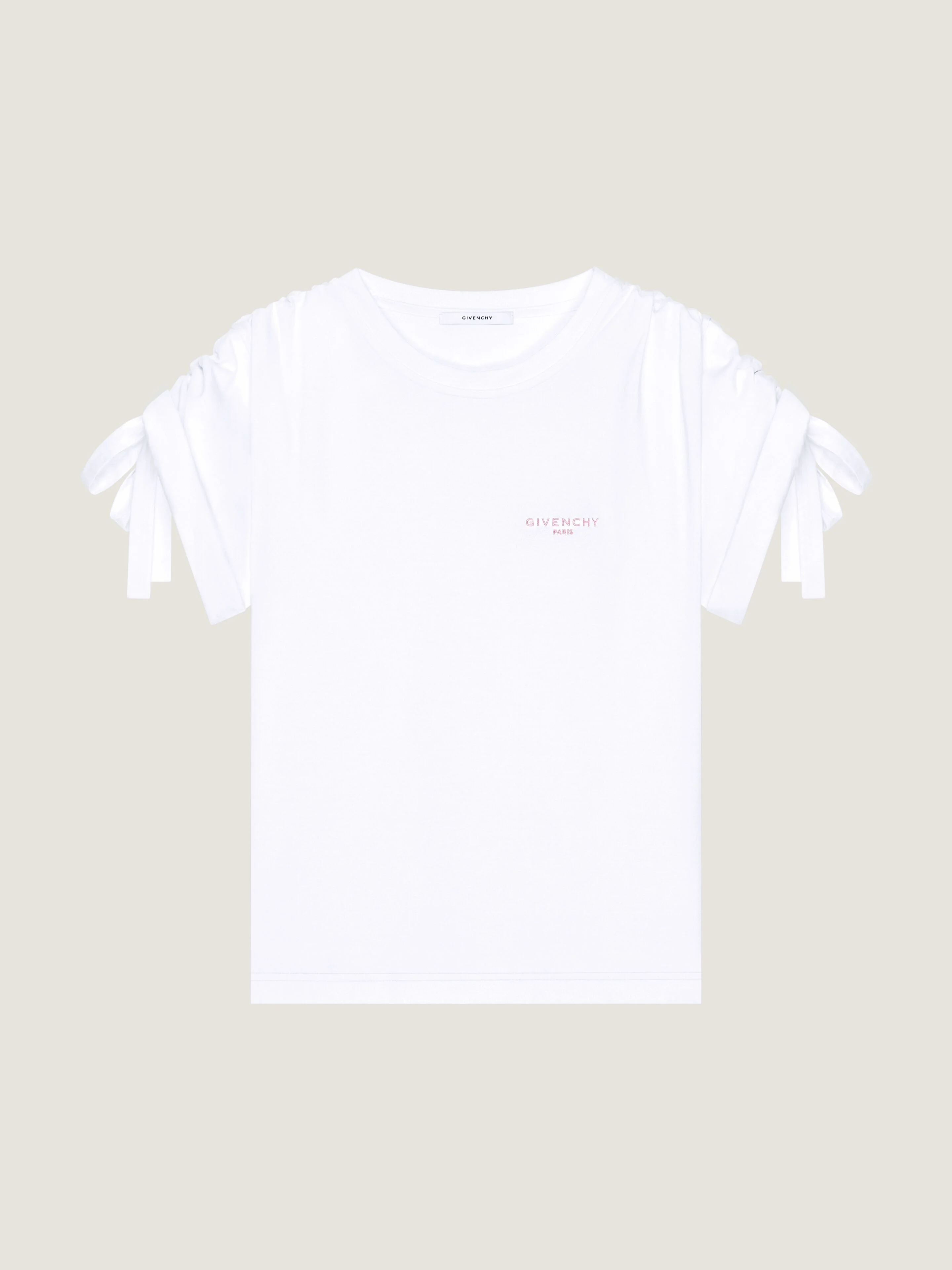 T-SHIRT IN COTTON WITH BOWS - 1