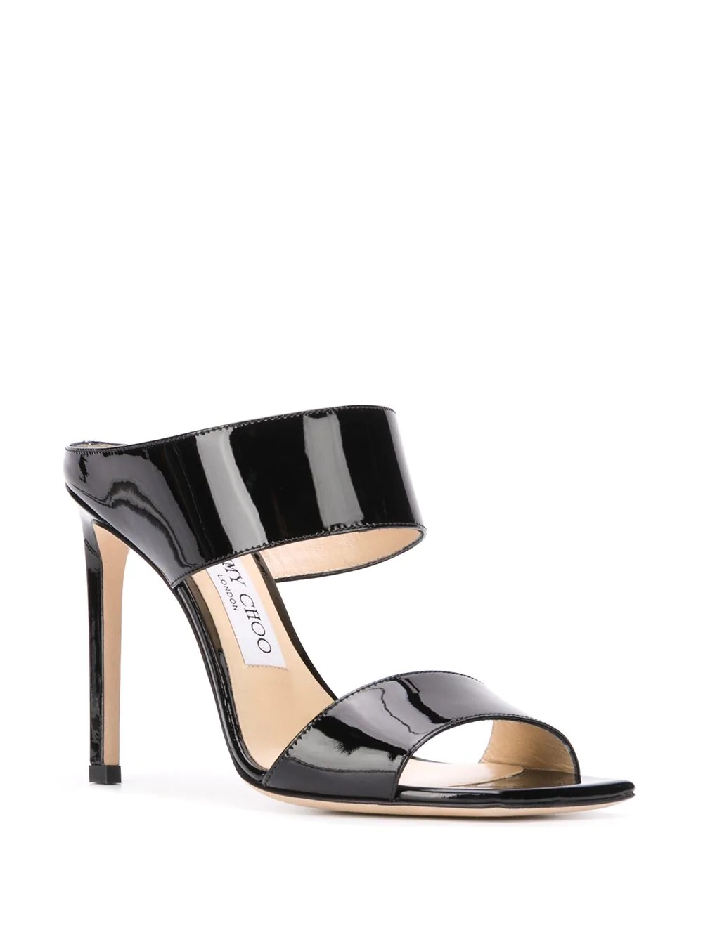 Hira 85mm patent-leather mules - 2