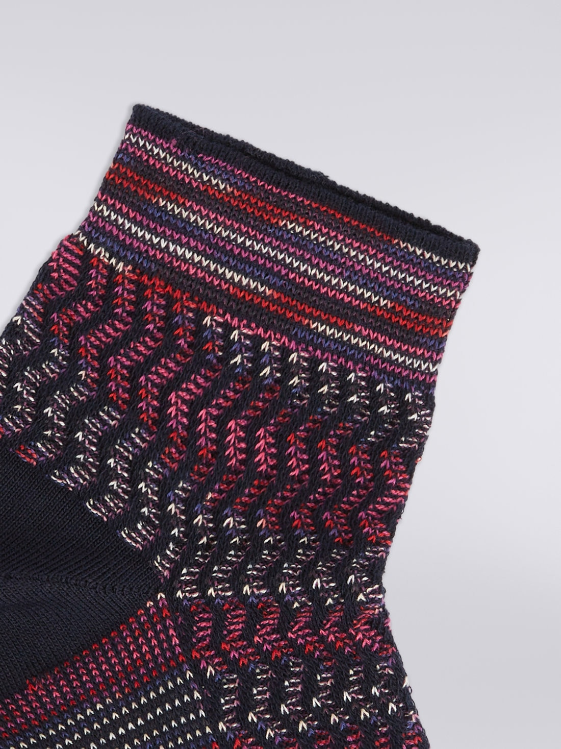Multi-worked short cotton and nylon socks - 3