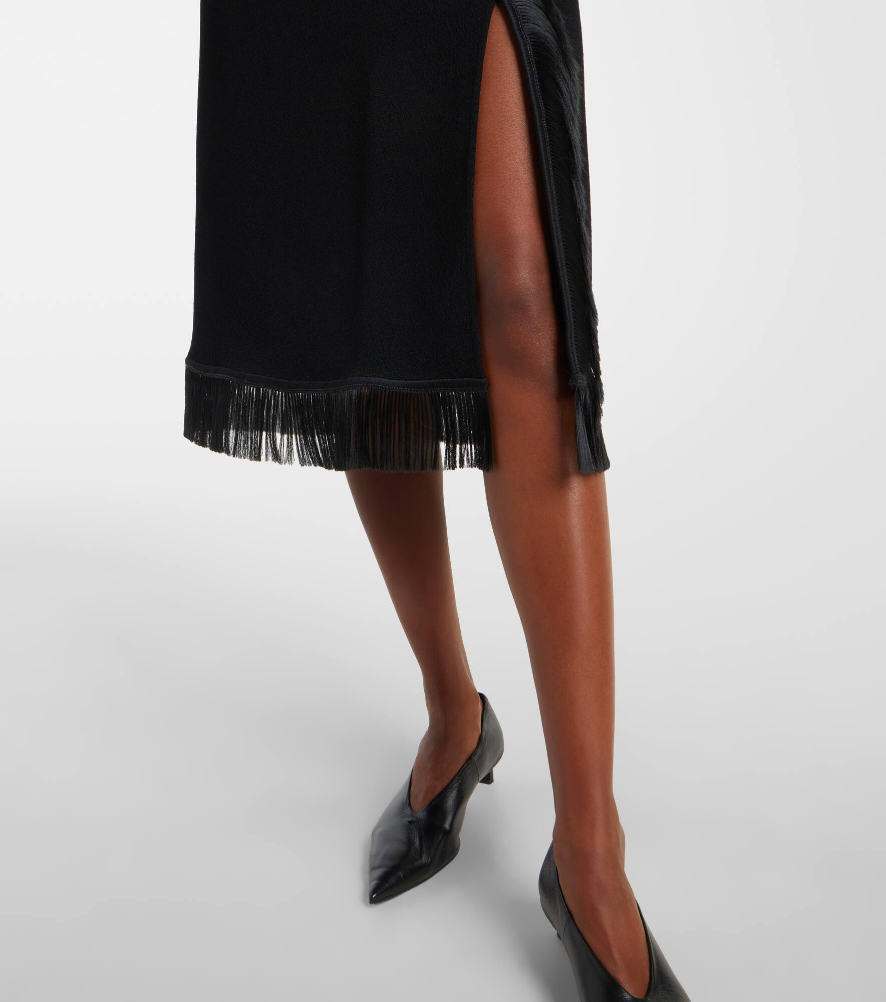 Fringed midi skirt - 5