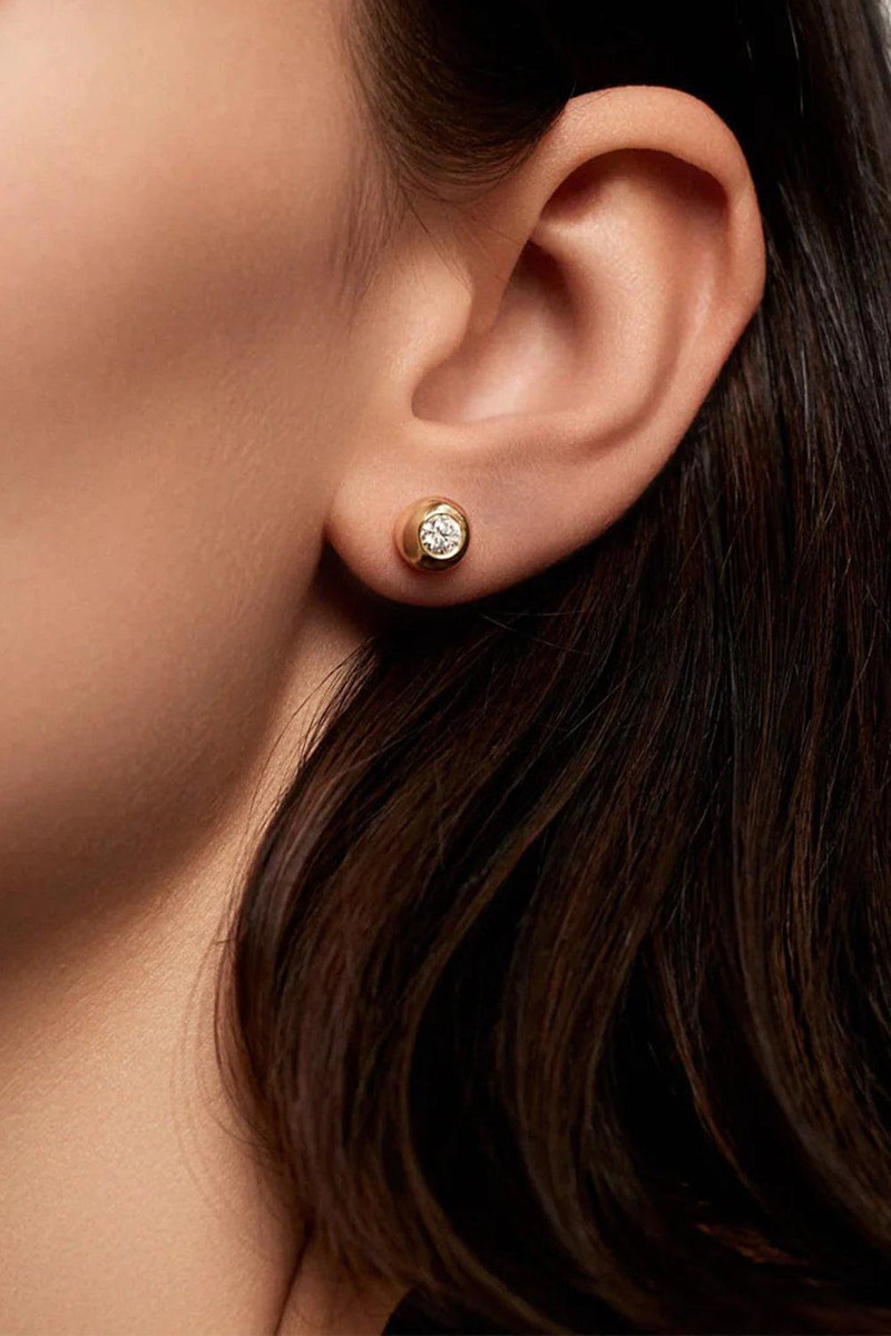 MELISSA KAYE Medium Audrey Stud Earrings outlook