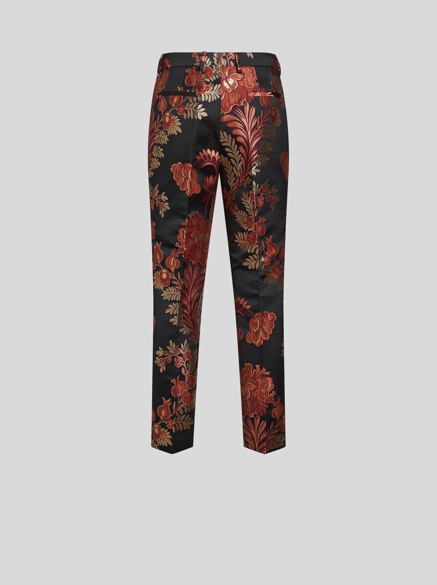 JACQUARD CIGARETTE TROUSERS - 7