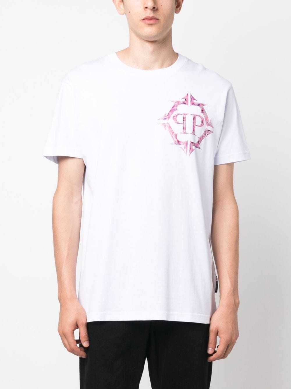 logo-print cotton T-shirt - 3