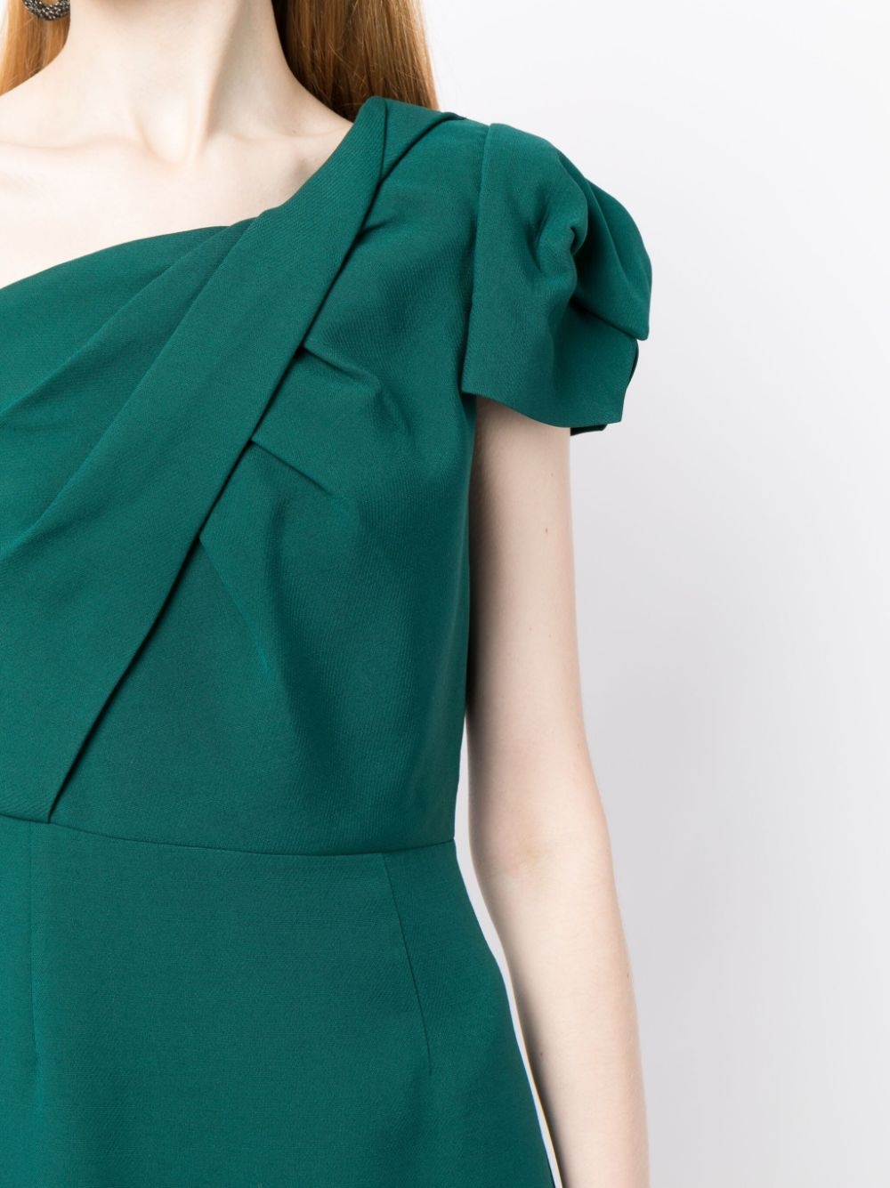 asymmetric sleeveless midi dress - 5