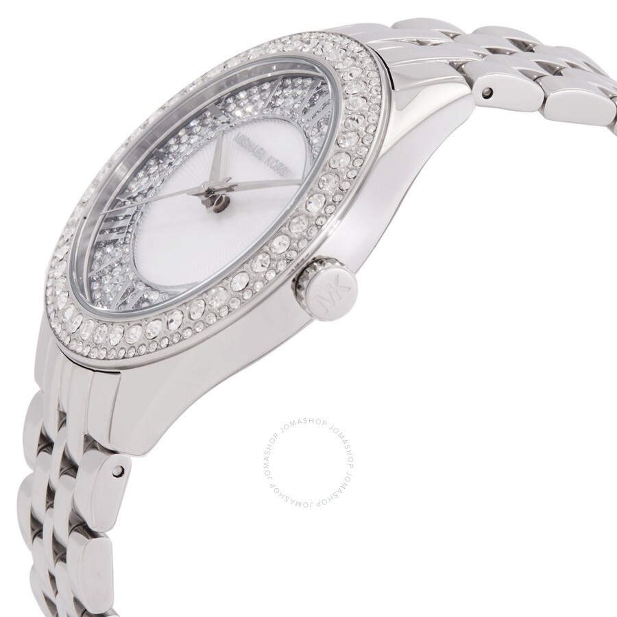 Michael Kors - Michael Kors Harlowe Quartz Crystal Silver Dial Ladies Watch MK4708 - 2
