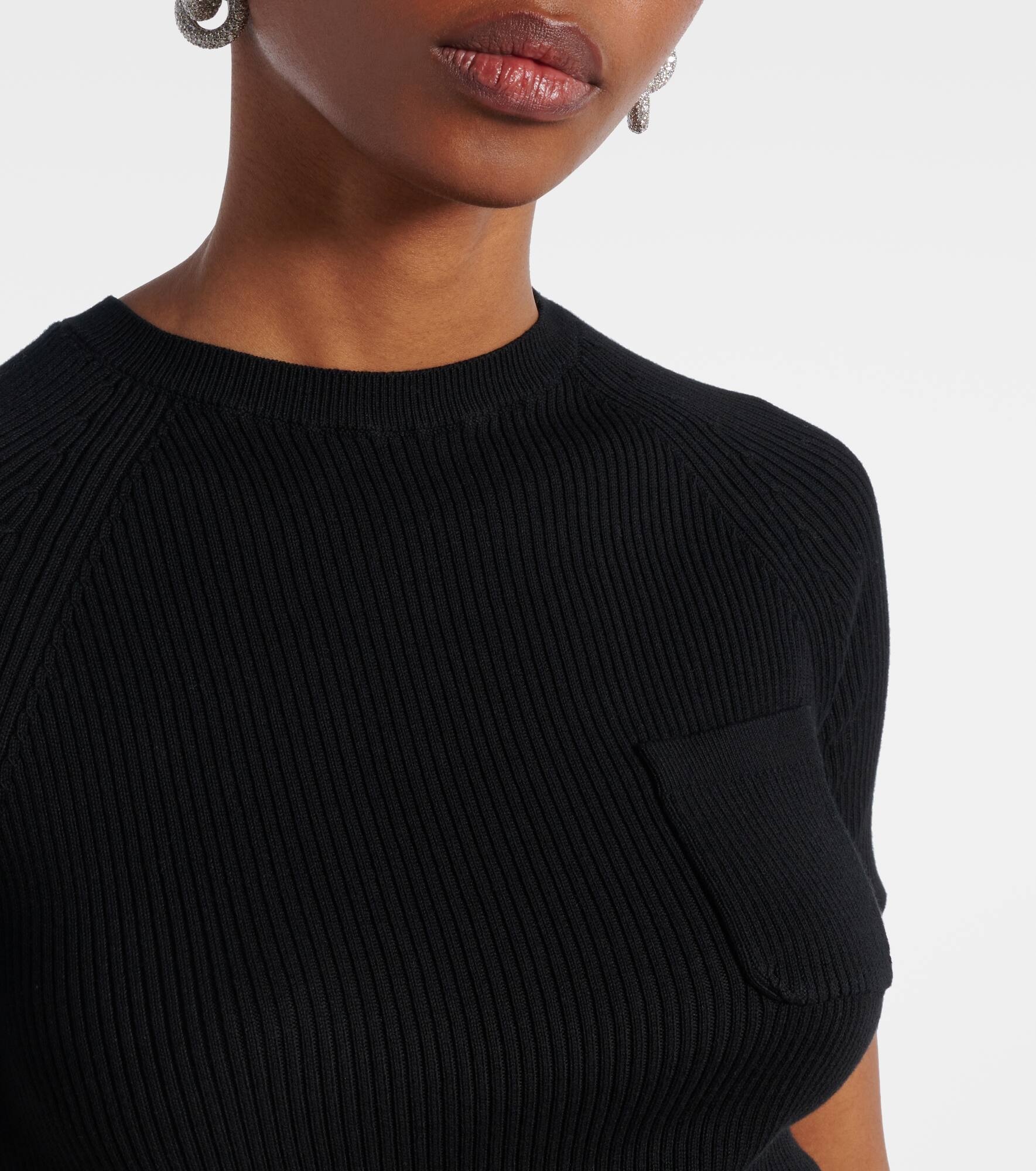 Berlino ribbed-knit cotton top - 4